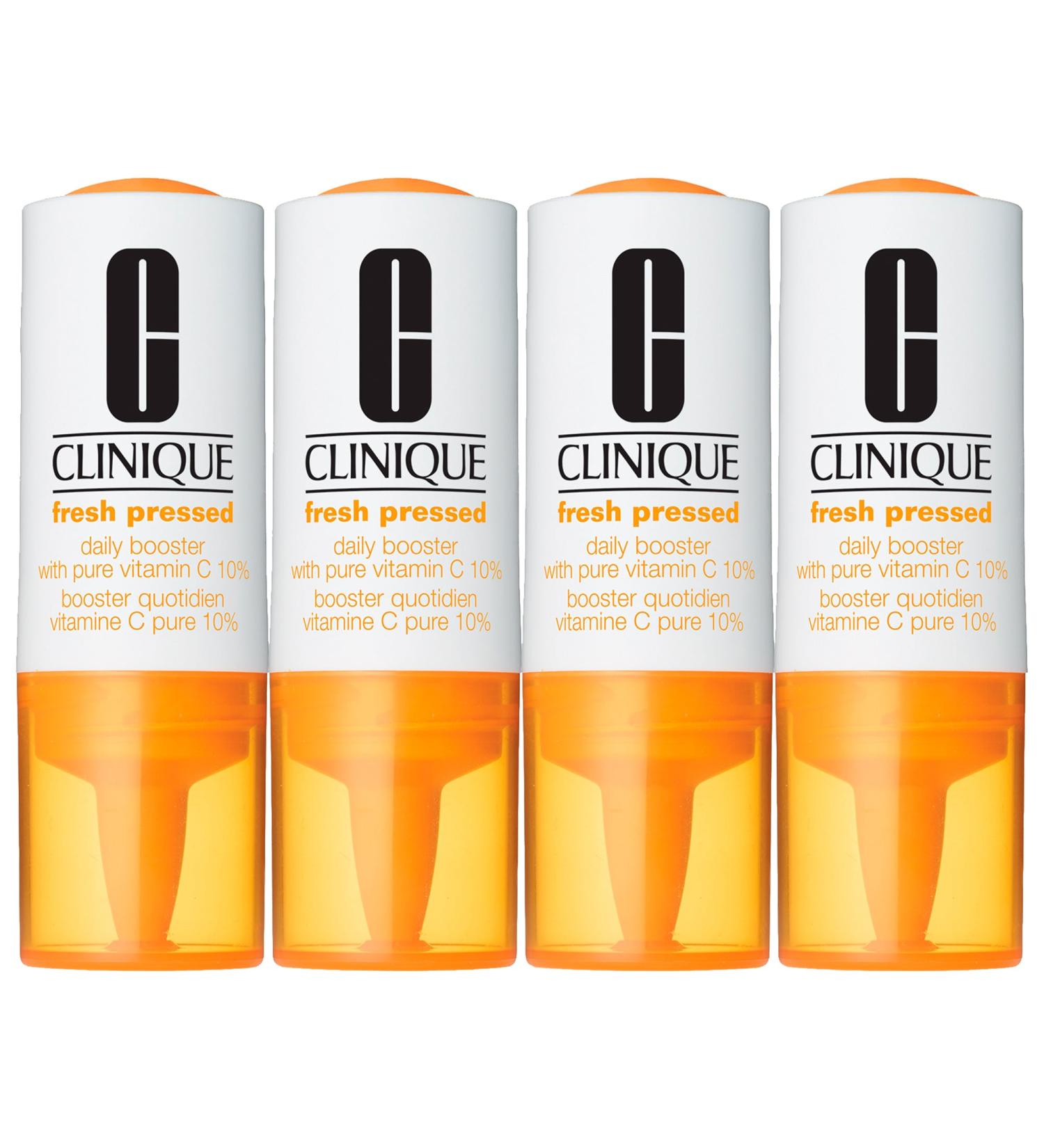 Shop CLINIQUE Fresh Pressed Daily Booster with Pure Vitamin C 10% - 4 Count - 0.29 oz/ 8.5 mL Online - Best Price & International Shipping - Buy Online on GoSupps.com