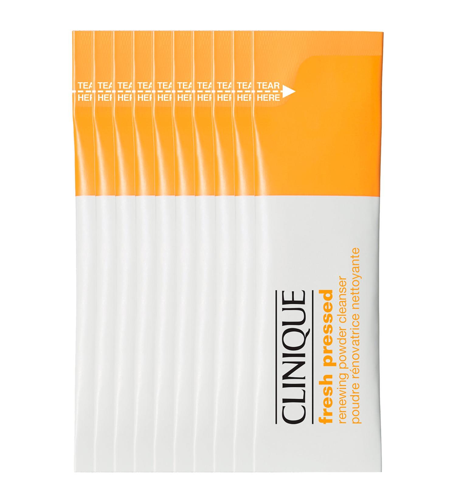 Shop CLINIQUE Fresh Pressed Renewing Powder Cleanser with Pure Vitamin C - 28 x 0.01 oz/ 0.5 g packets Online - Best Price & International Shipping - Buy Online on GoSupps.com