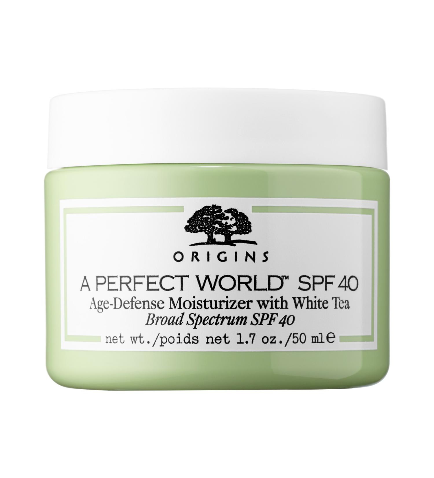 Shop Origins A Perfect World SPF 40 Age-Defense Moisturizer with White Tea - 1.7 oz/ 50 mL Online - Best Price & International Shipping - Buy Online on GoSupps.com