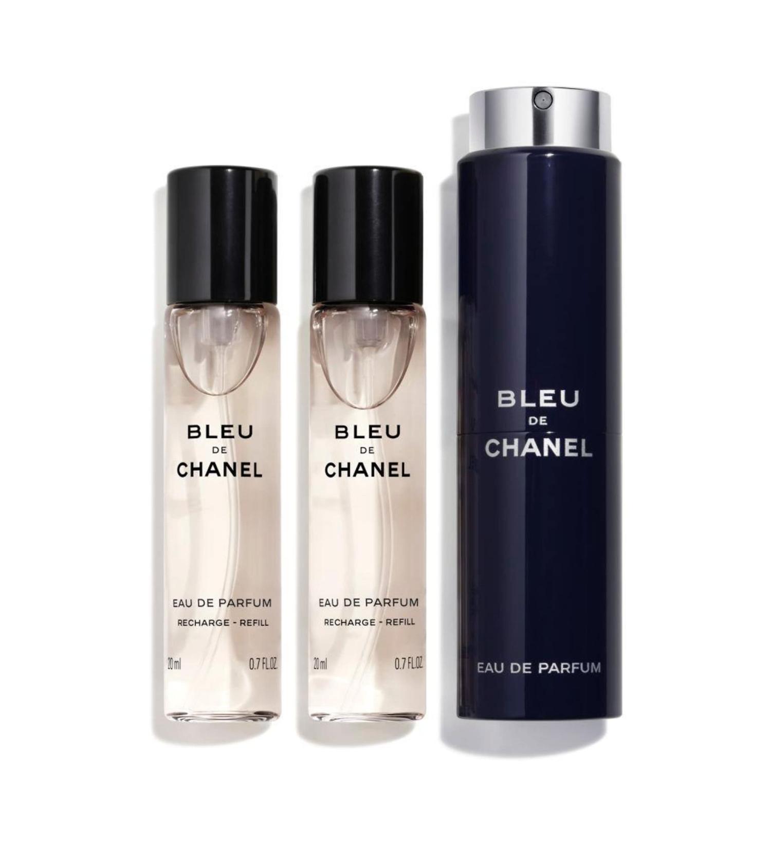 CHANEL BLEU DE CHANEL Eau de Parfum Twist and Spray Refill Set - 3 x 0.70 oz/ 20 mL