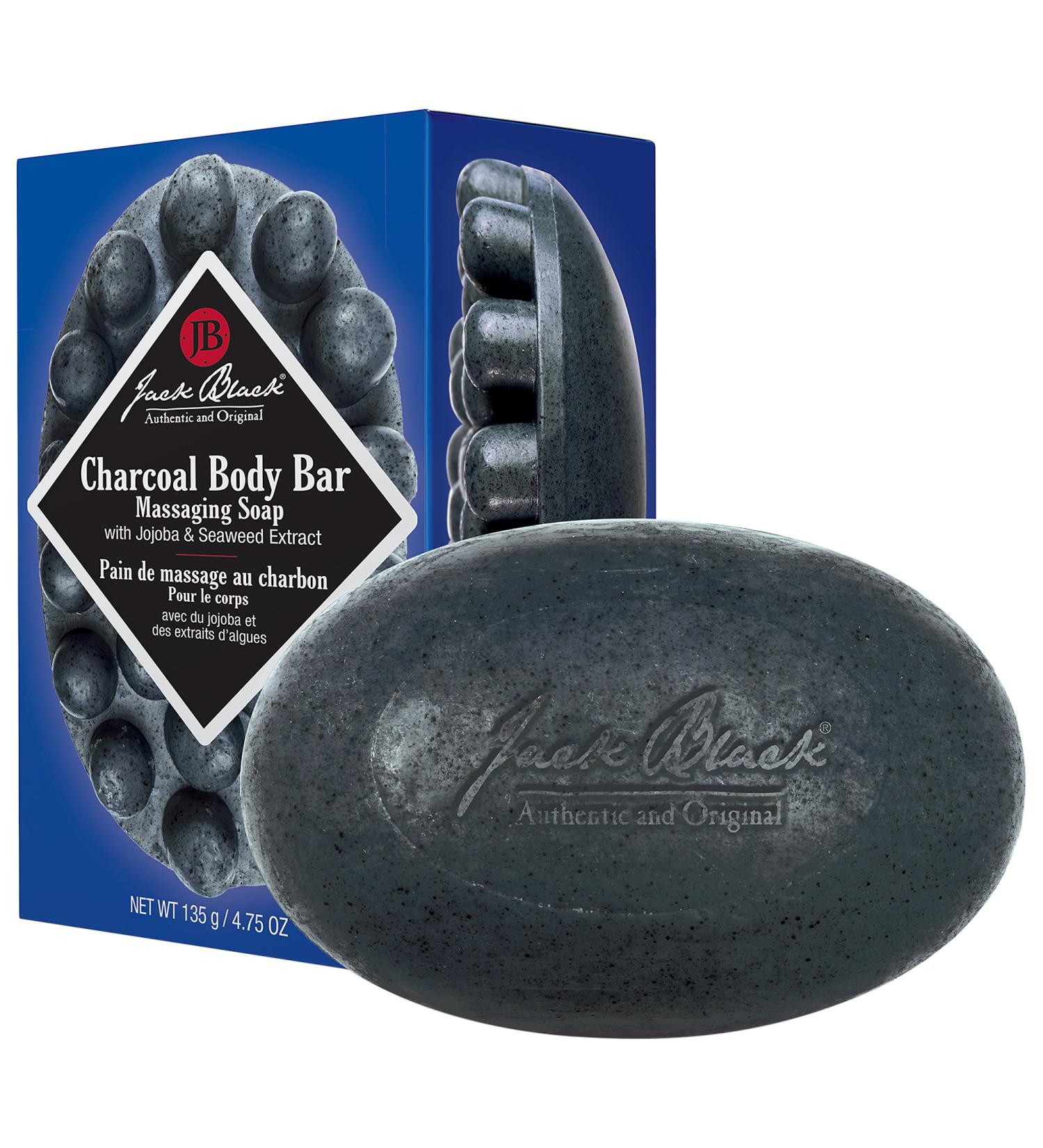 Shop Jack Black Charcoal Body Bar Massaging Soap - 4.75 oz/ 135 g Online - Best Price & International Shipping - Buy Online on GoSupps.com