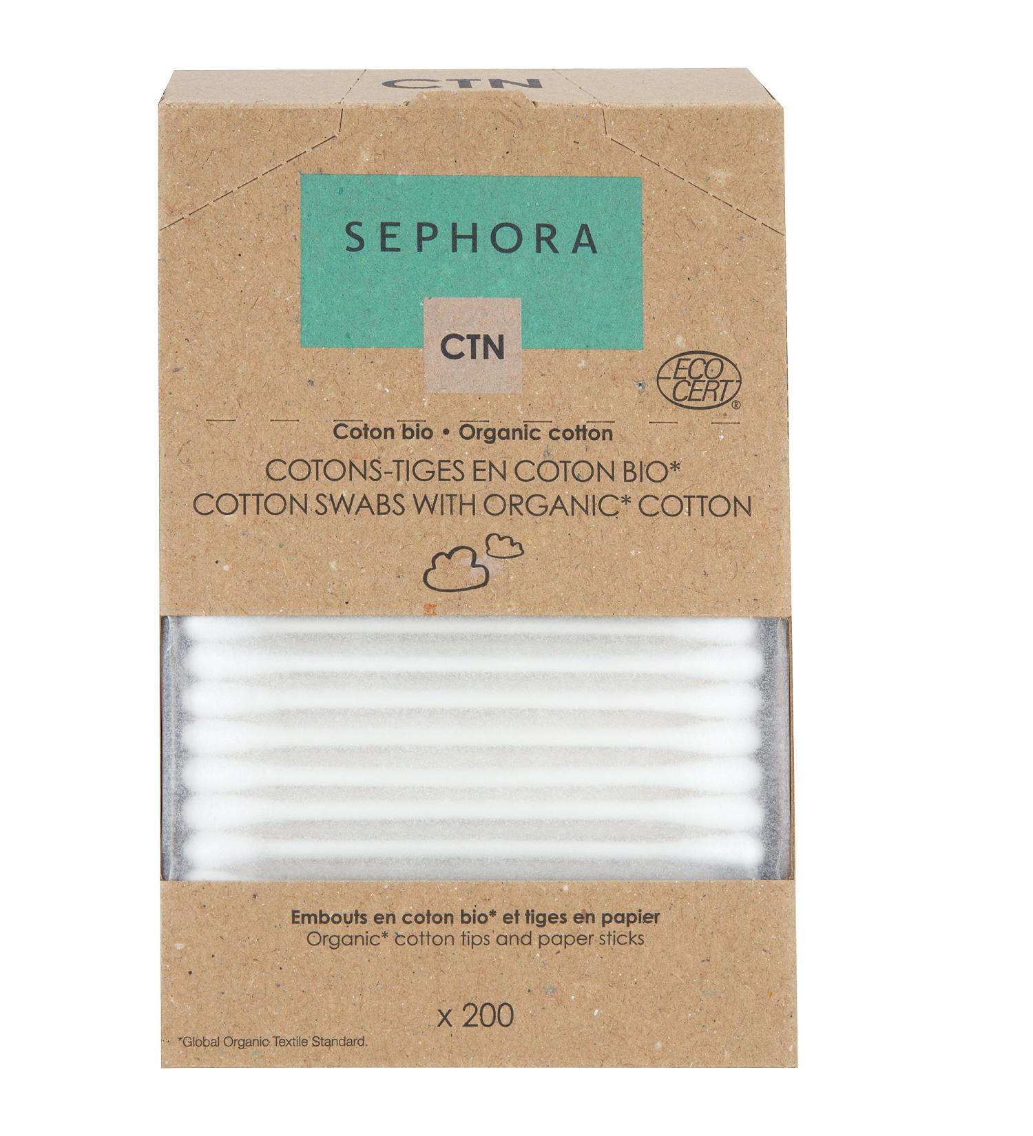 SEPHORA COLLECTION Organic Cotton Swabs - 200 Swabs
