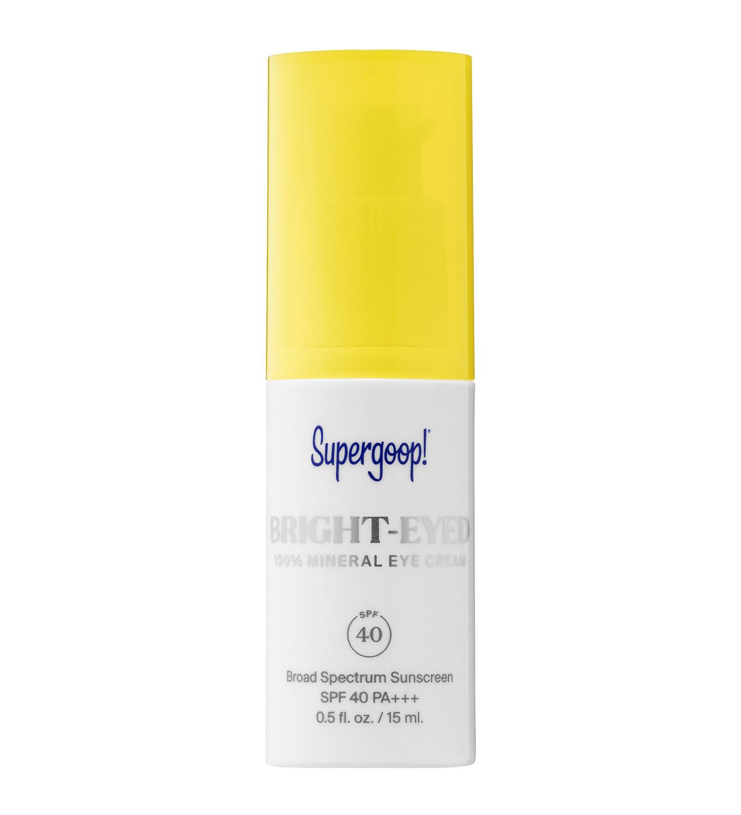 Shop Supergoop! 100% Mineral Bright-Eyed Eye Cream SPF 40 - 0.5 oz/ 15 mL Online - Best Price & International Shipping - Buy Online on GoSupps.com
