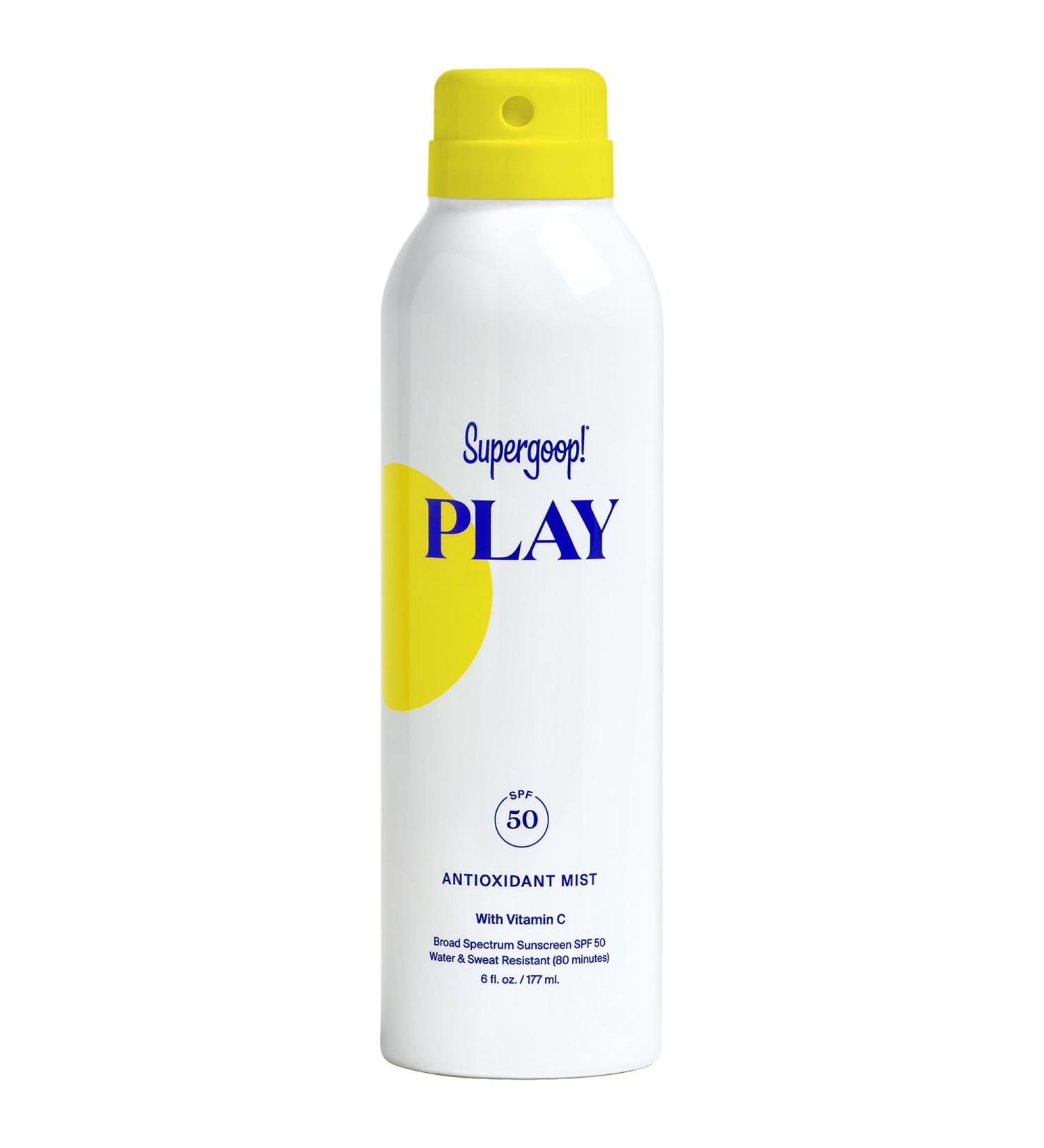 Shop Supergoop! PLAY Antioxidant Body Sunscreen Mist SPF 50 - 6.0 oz/ 177 mL Online - Best Price & International Shipping - Buy Online on GoSupps.com