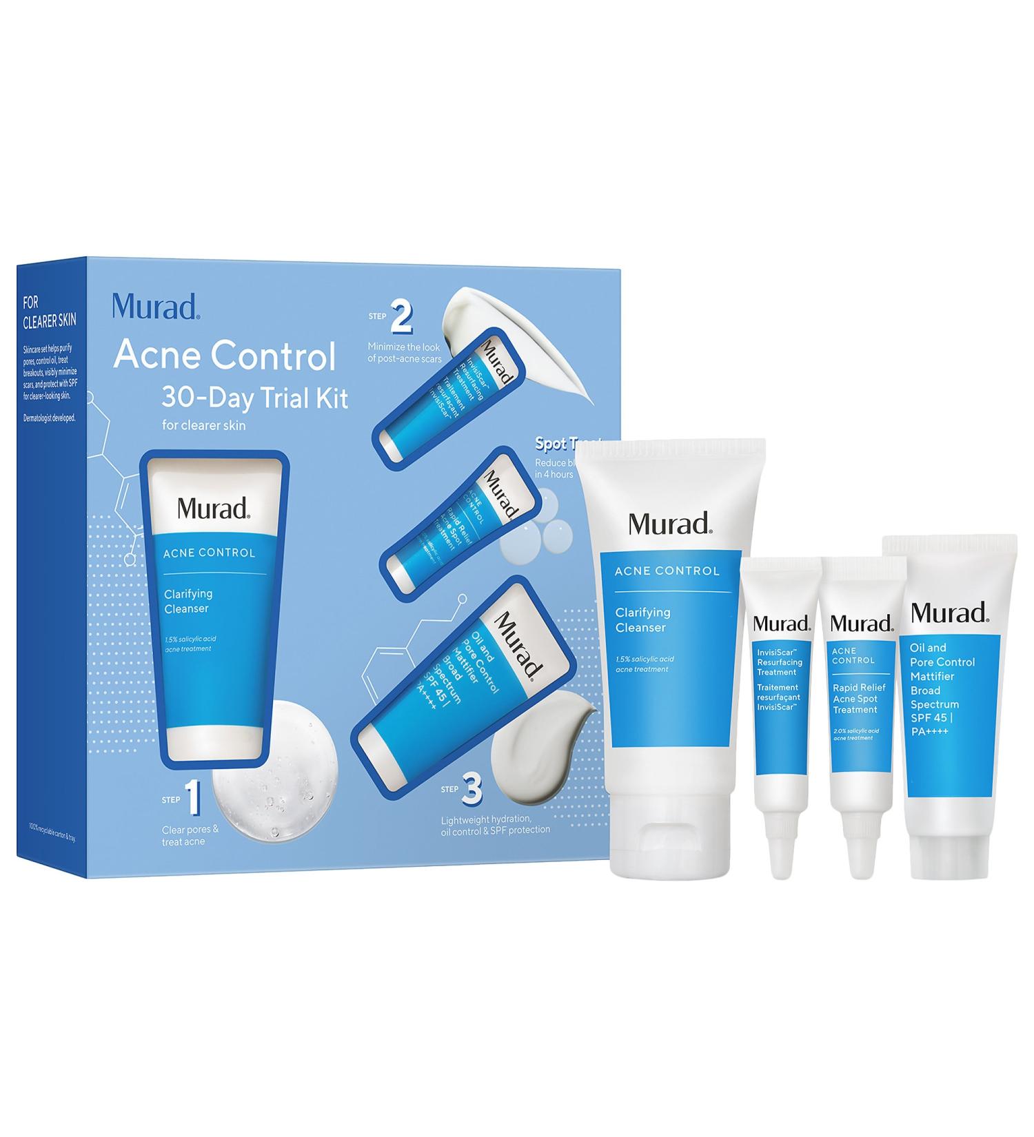 Shop Murad Acne Control 30-Day Trial Kit for Clearer Skin Online - Best Price & International Shipping - Buy Online on GoSupps.com