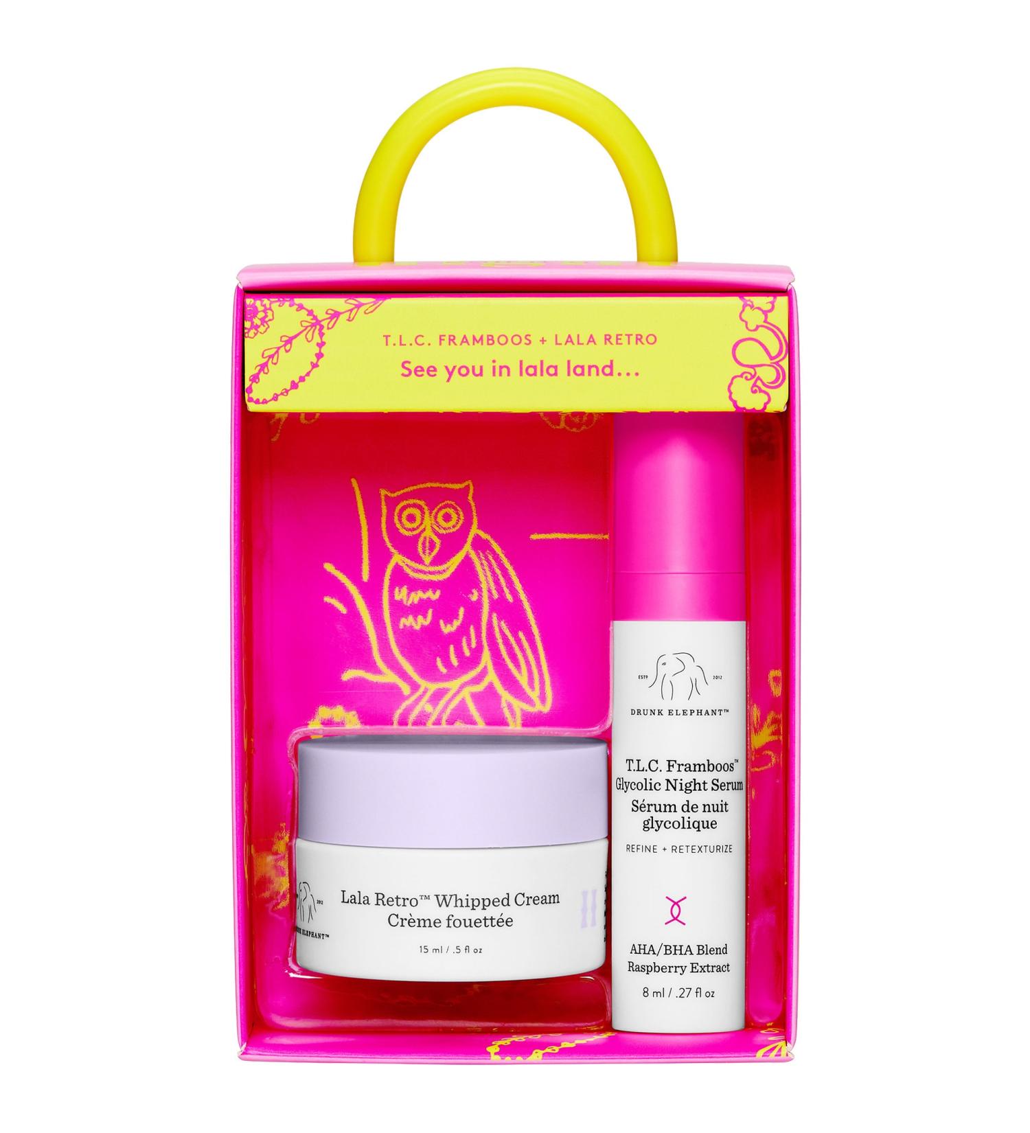 Shop Drunk Elephant Call It A Night Glycolic Serum + Moisturizer duo Online - Best Price & International Shipping - Buy Online on GoSupps.com