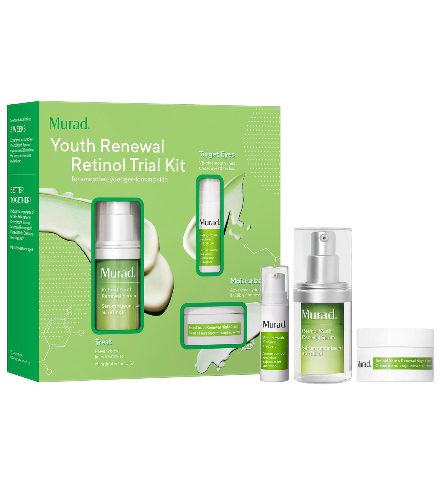 Shop Murad Youth Renewal Retinol Trial Kit for Smoother Younger-Looking Skin Online - Best Price & International Shipping - Buy Online on GoSupps.com