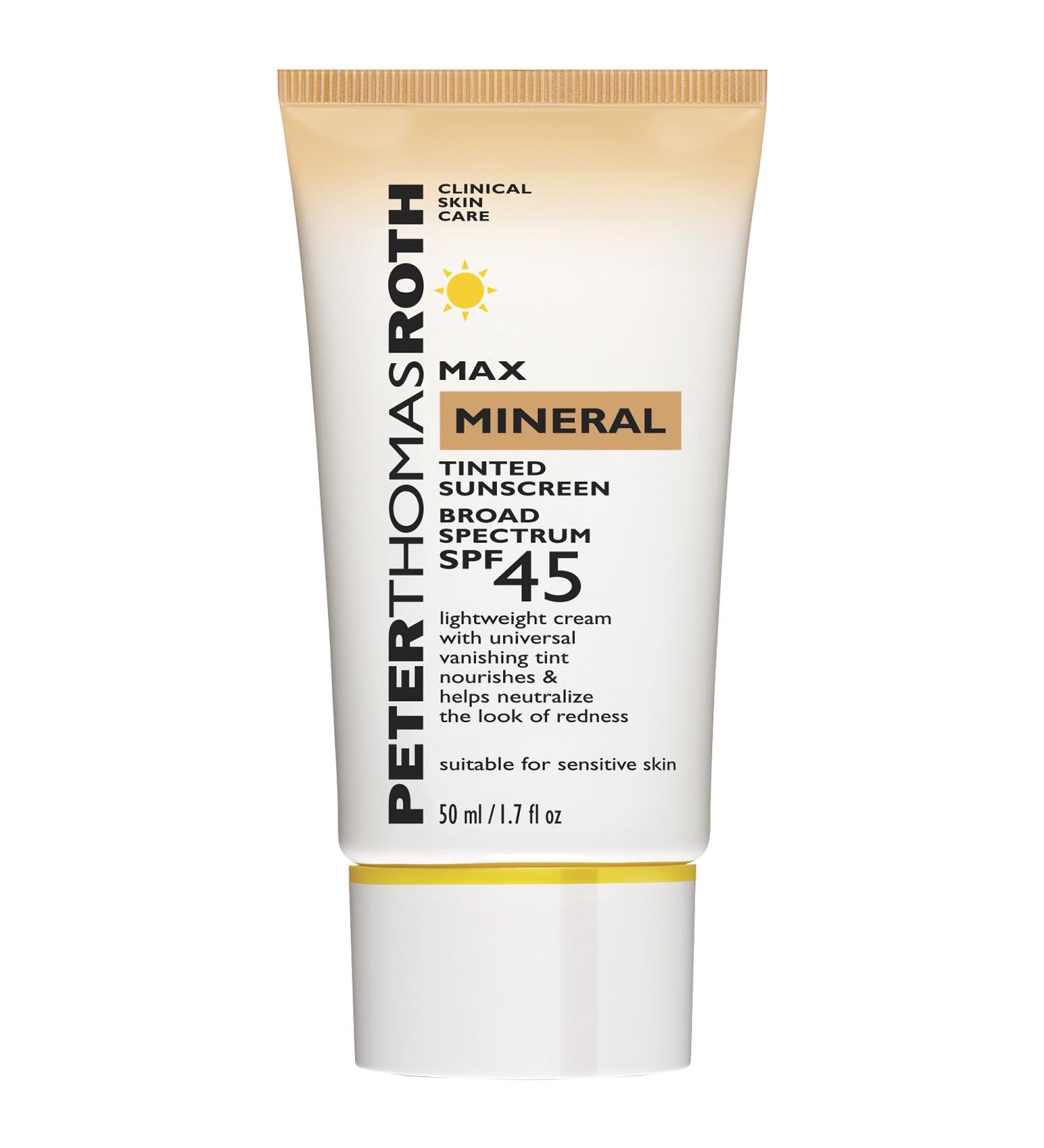 Shop Peter Thomas Roth Max Mineral Tinted Sunscreen Broad Spectrum SPF 45 - 1.7 oz/ 50 mL Online - Best Price & International Shipping - Buy Online on GoSupps.com