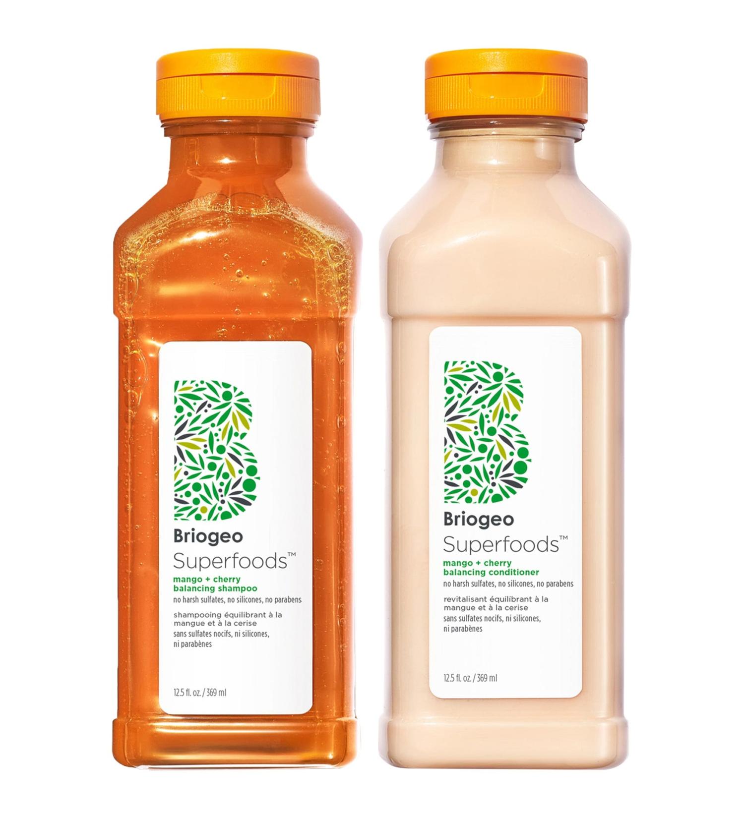 Shop Briogeo Superfoods Mango + Cherry Balancing Shampoo + Conditioner Duo for Oil Control Online - Best Price & International Shipping - Buy Online on GoSupps.com