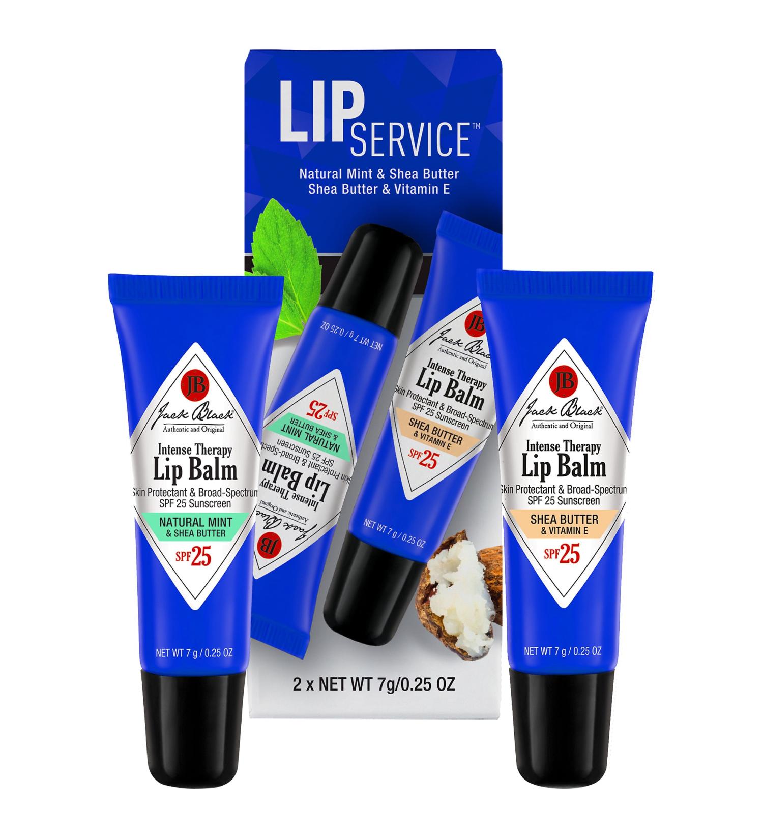 Jack Black Lip Service - Lip Balm Duo Mint & Shea