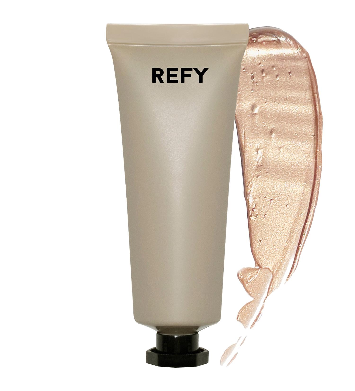 Shop REFY Gloss Highlighter - 0.67 oz/ 20 g Topaz - subtle golden undertones with a glass-like glow finish Online - Best Price & International Shipping - Buy Online on GoSupps.com