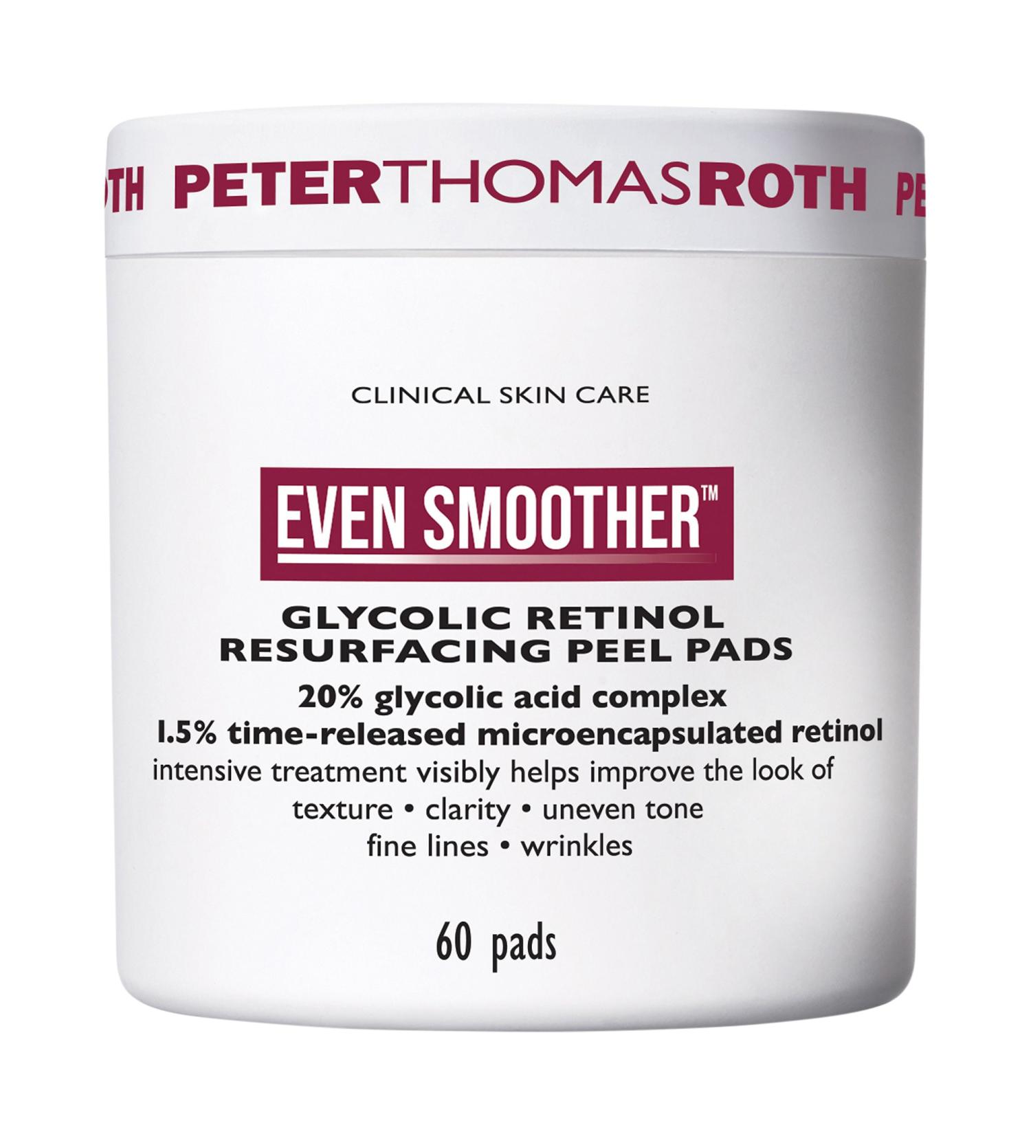 Shop Peter Thomas Roth Even Smoother Glycolic Retinol Resurfacing Peel Pads Online - Best Price & International Shipping - Buy Online on GoSupps.com