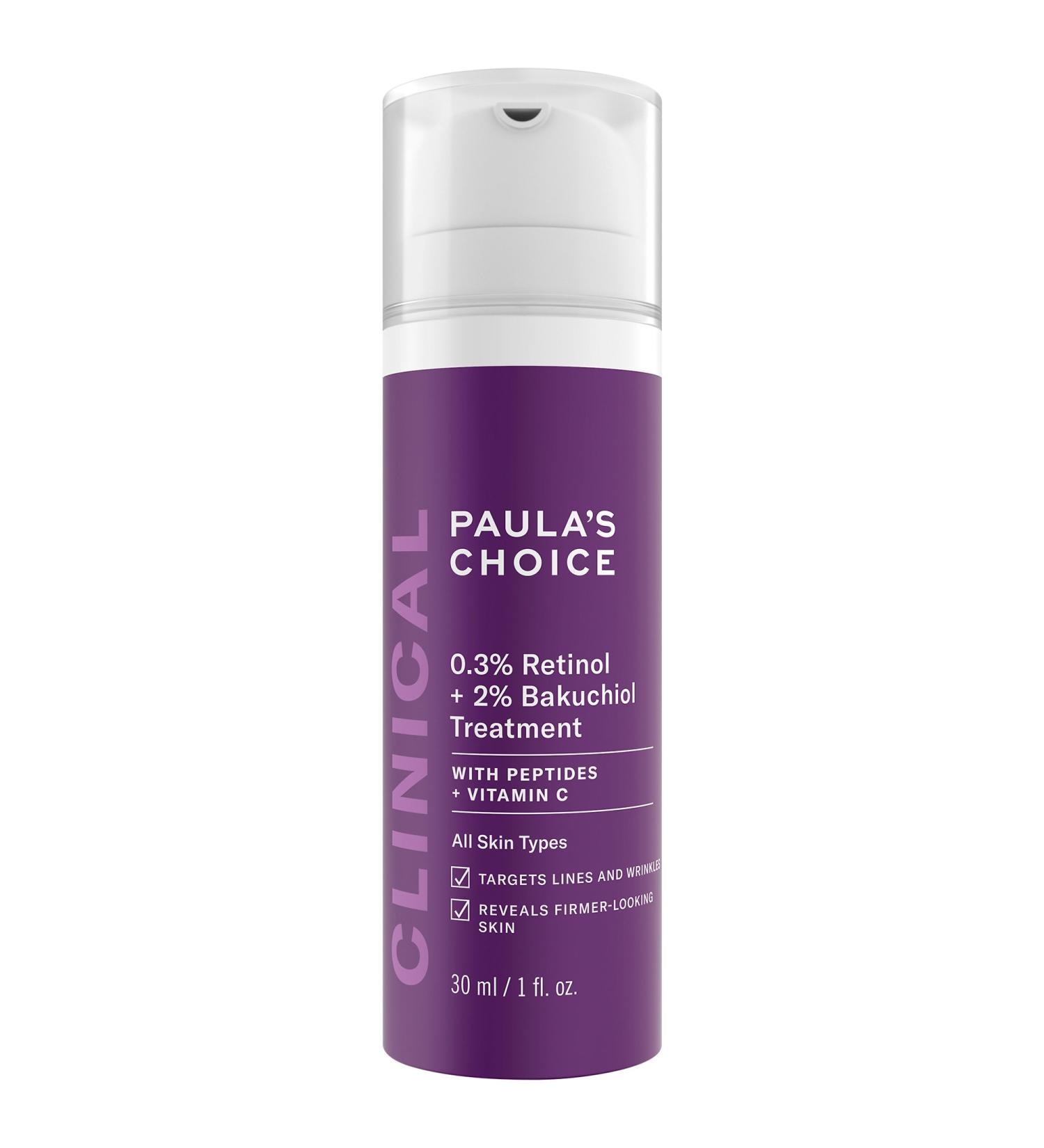 Shop Paula's Choice Clinical 0.3% Retinol + 2% Bakuchiol Treatment - 1 oz/ 30 mL Online - Best Price & International Shipping - Buy Online on GoSupps.com