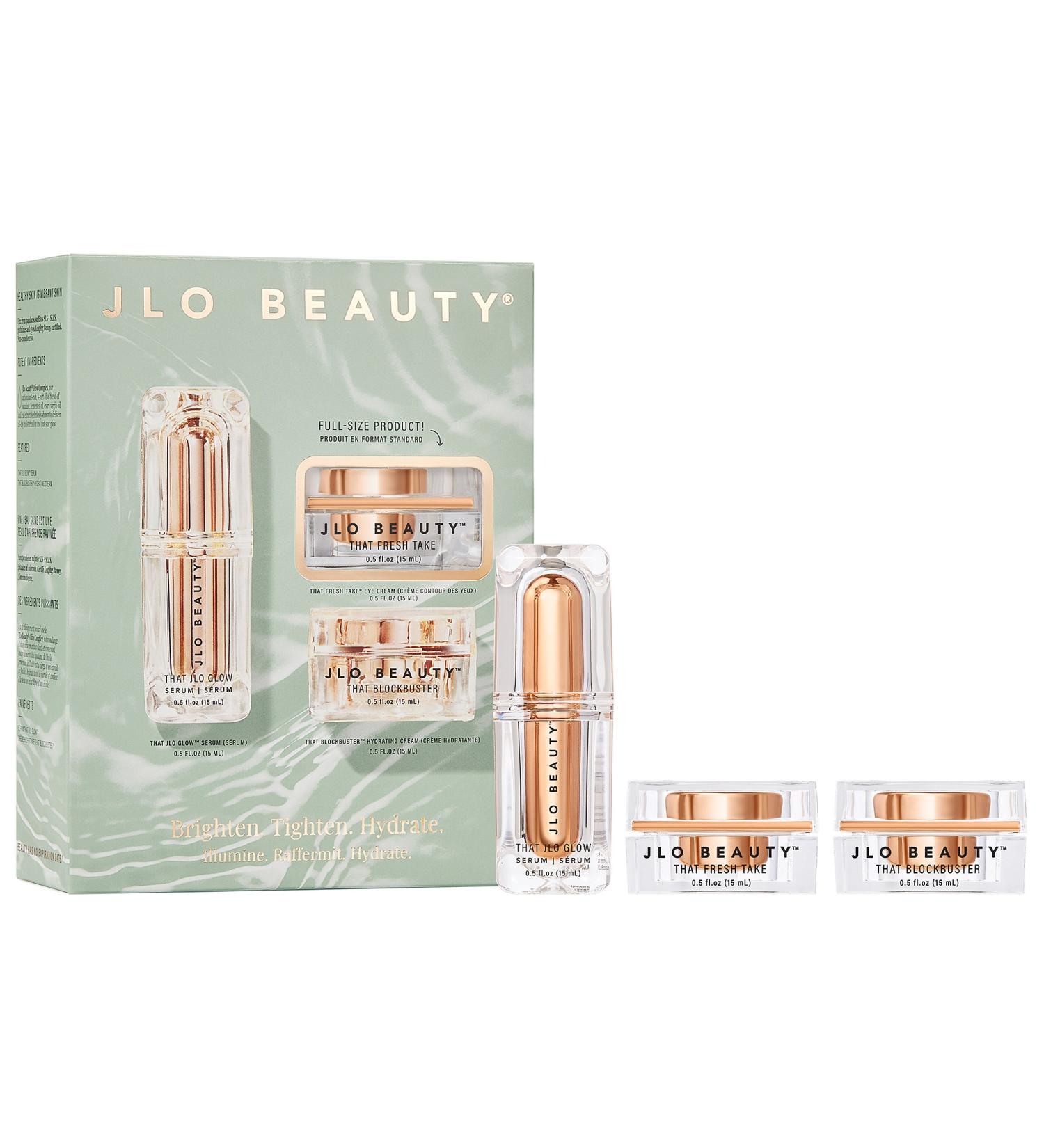 Shop JLo Beauty Brighten. Tighten. Hydrate. 3-Piece Set Online - Best Price & International Shipping - Buy Online on GoSupps.com