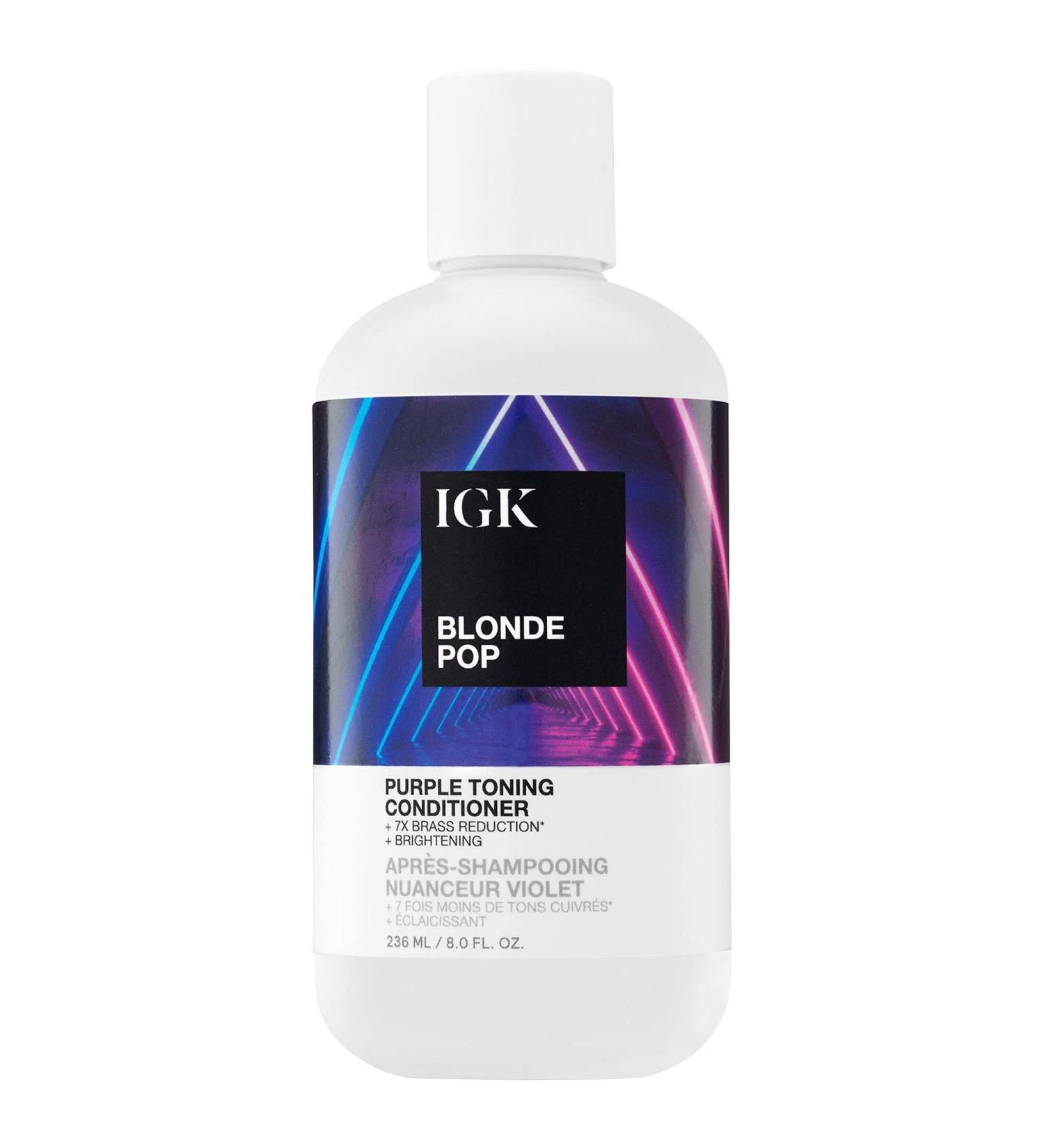 IGK Blonde POP Purple Toning Conditioner - 8 oz / 236 mL