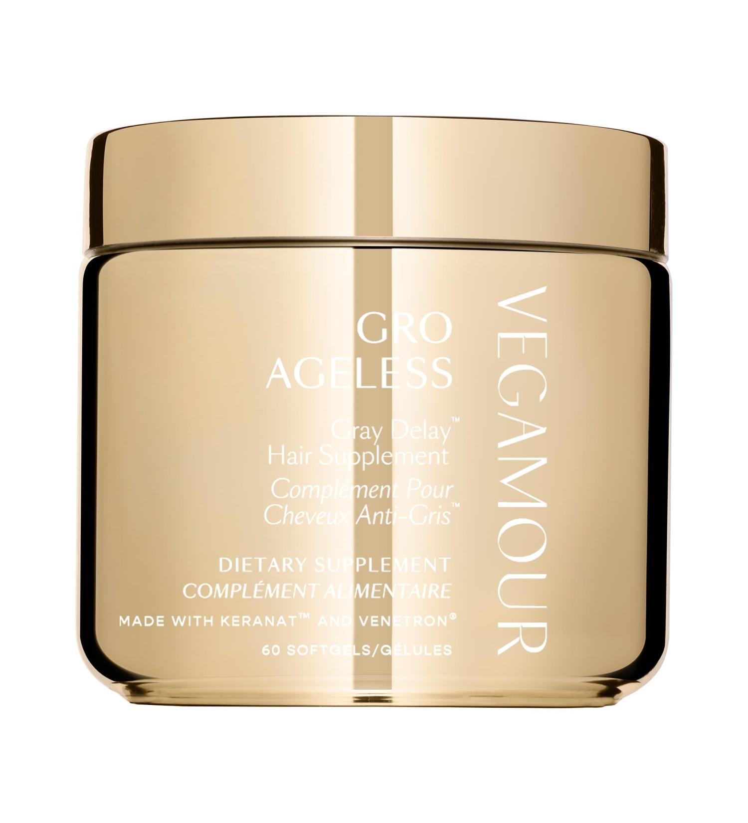 Shop Vegamour GRO Ageless Gray Delay Hair Supplement - 60 softgels / 30-day supply Online - Best Price & International Shipping - Buy Online on GoSupps.com