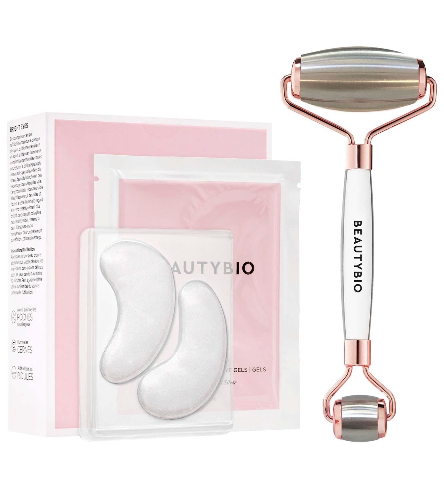 Shop BeautyBio Cryo Skin Icing Roller + Bright Eyes Gels Set Online - Best Price & International Shipping - Buy Online on GoSupps.com