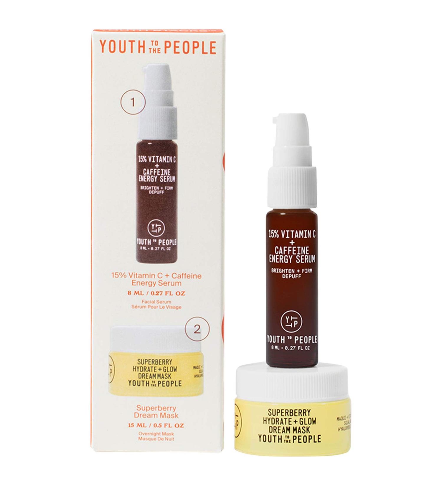 Shop Youth To The People Youth Stacks : Brighter Tomorrow Duo for Dullness Online - Best Price & International Shipping - Buy Online on GoSupps.com