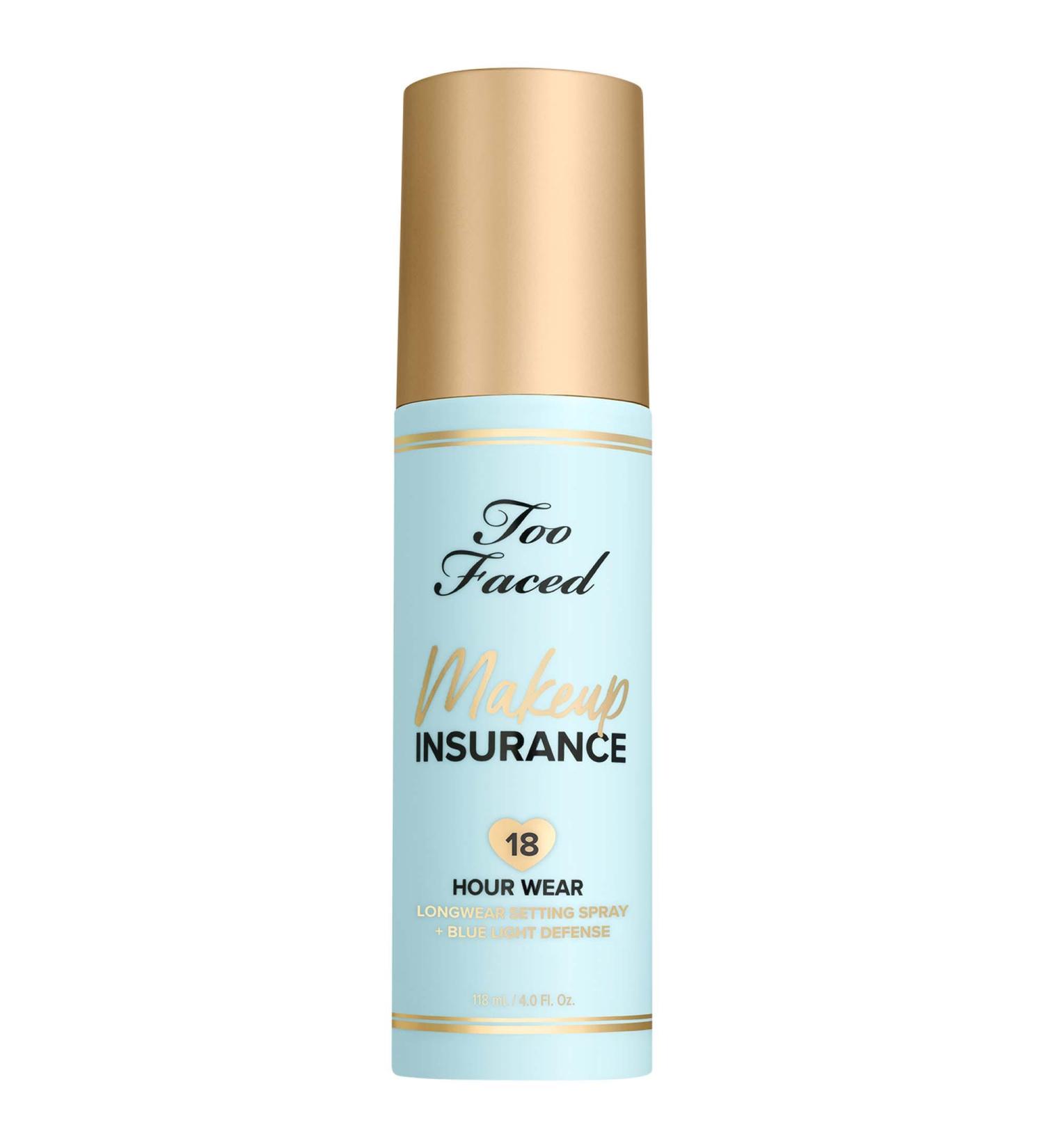 Shop Too Faced Makeup Insurance Longwear Setting Spray + Blue Light Defense - 4 oz / 113.1 mL Online - Best Price & International Shipping - Buy Online on GoSupps.com