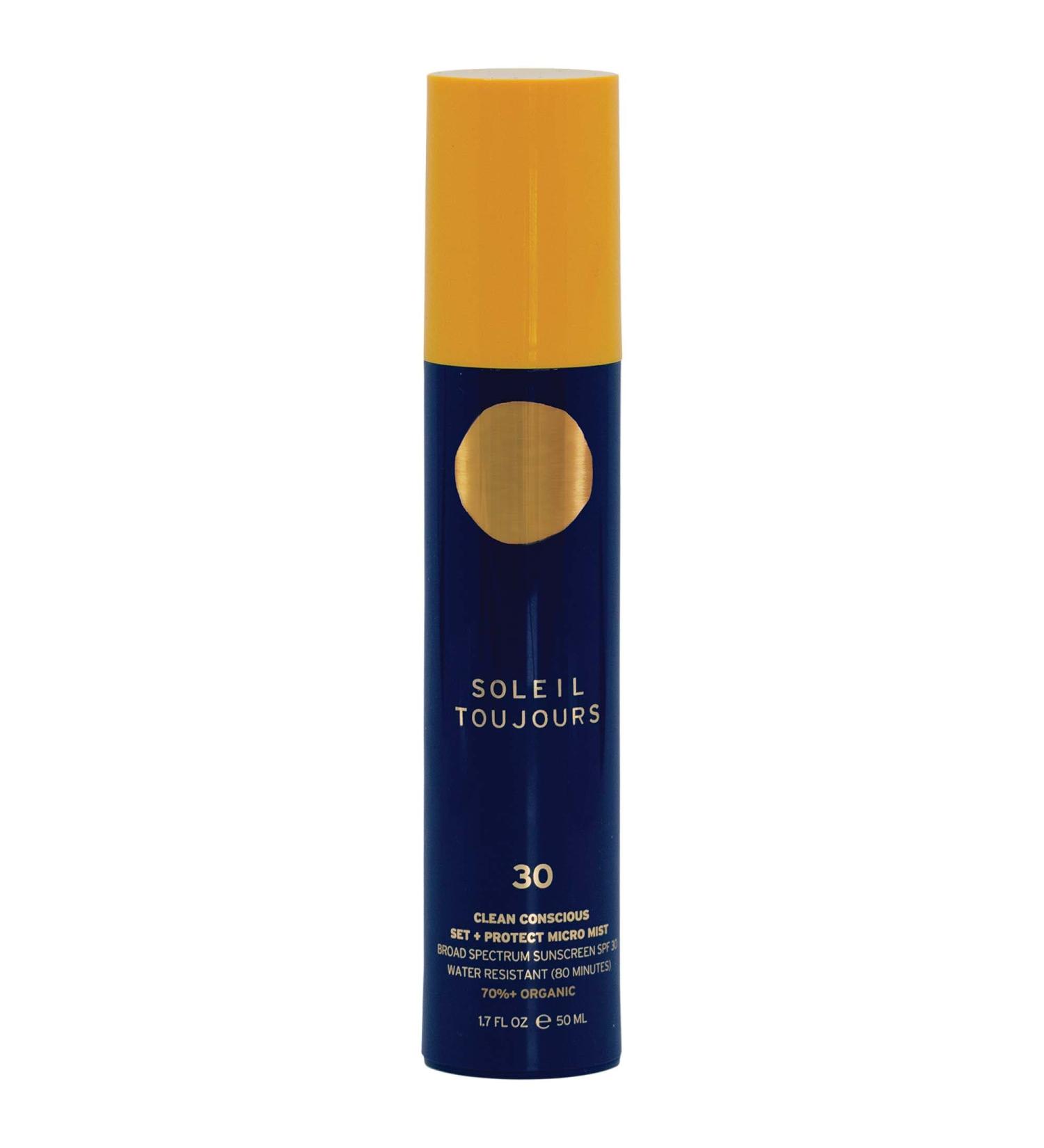 Shop Soleil Toujours Set + Protect Makeup Setting Spray SPF 30 with Hyaluronic Acid - 1.7 oz / 50 mL Online - Best Price & International Shipping - Buy Online on GoSupps.com