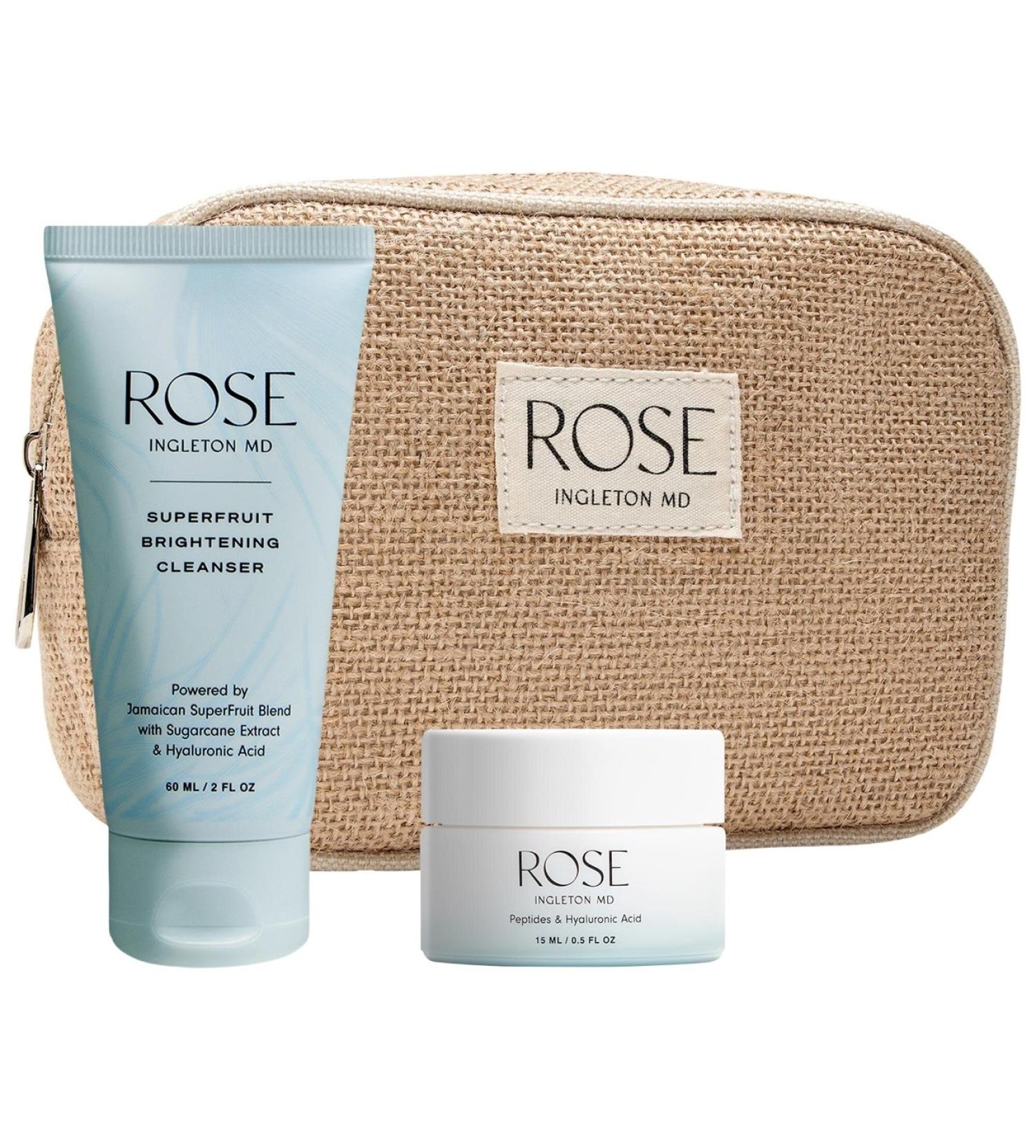 Shop ROSE Ingleton MD Go With the Glow Daily Duo Skincare Set Online - Best Price & International Shipping - Buy Online on GoSupps.com