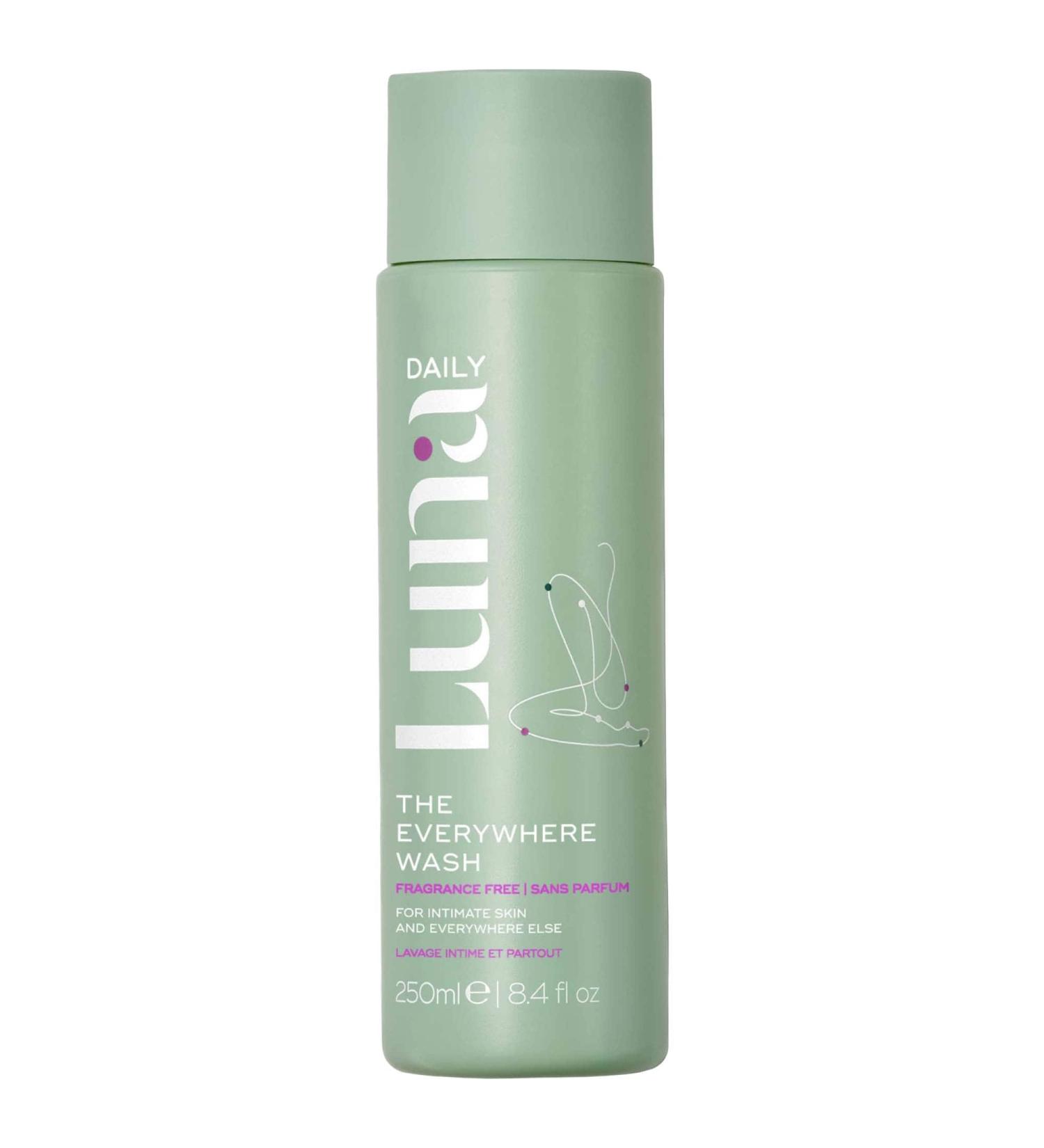 Shop Luna Daily The Everywhere Wash - Fragrance Free with Prebiotics + Vitamins C+E for Sensitive Skin - 8.4 oz / 250 mL Online - Best Price & International Shipping - Buy Online on GoSupps.com