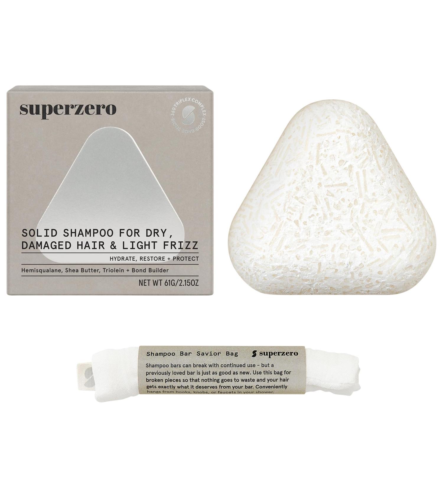 Shop superzero Hydrating Repair Shampoo Bar for Dry Damaged Hair & Frizz - 2.35 oz / 67 mL Online - Best Price & International Shipping - Buy Online on GoSupps.com