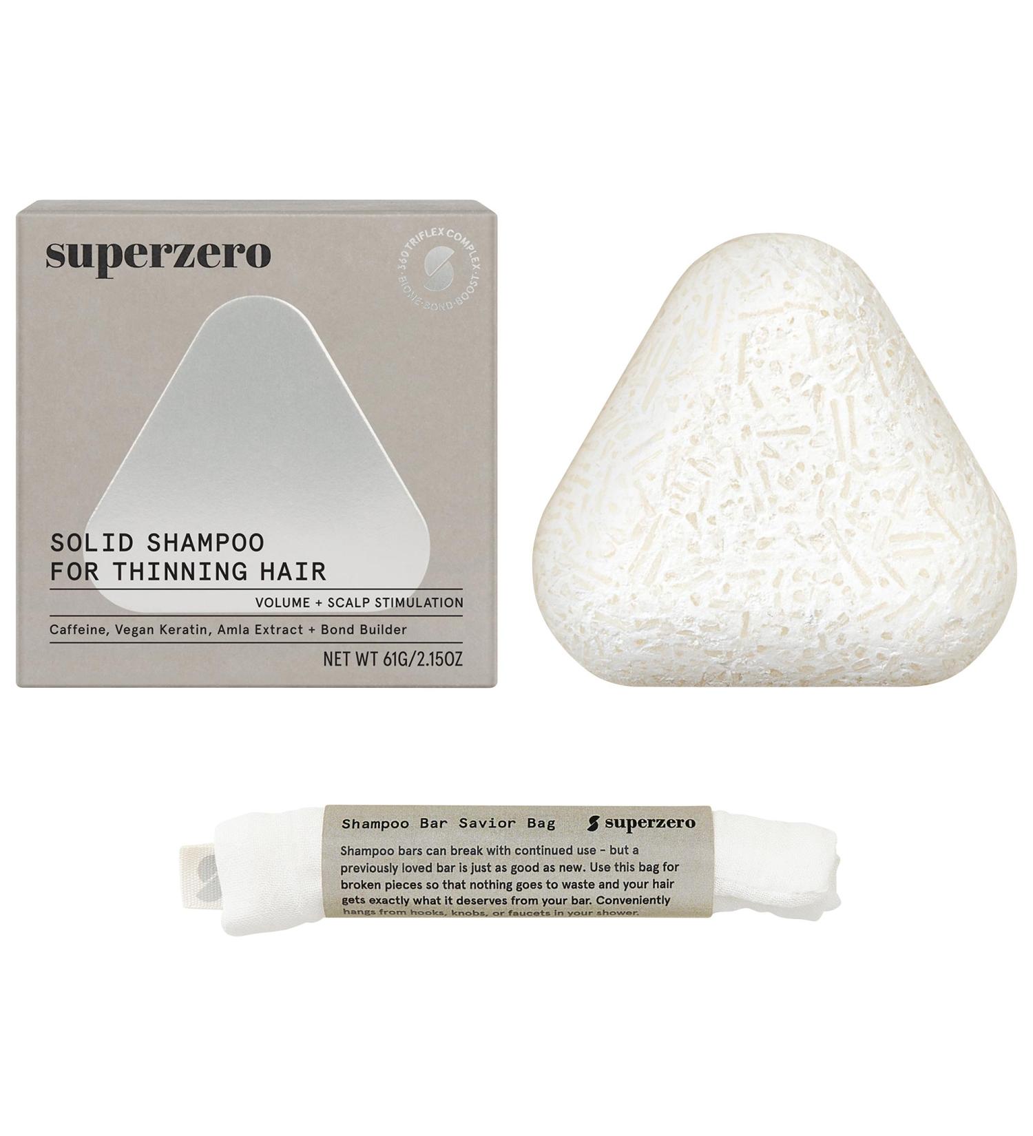 Shop superzero Strengthening & Scalp Stimulating Shampoo Bar for Thinning Hair - 2.35 oz / 67 mL Online - Best Price & International Shipping - Buy Online on GoSupps.com