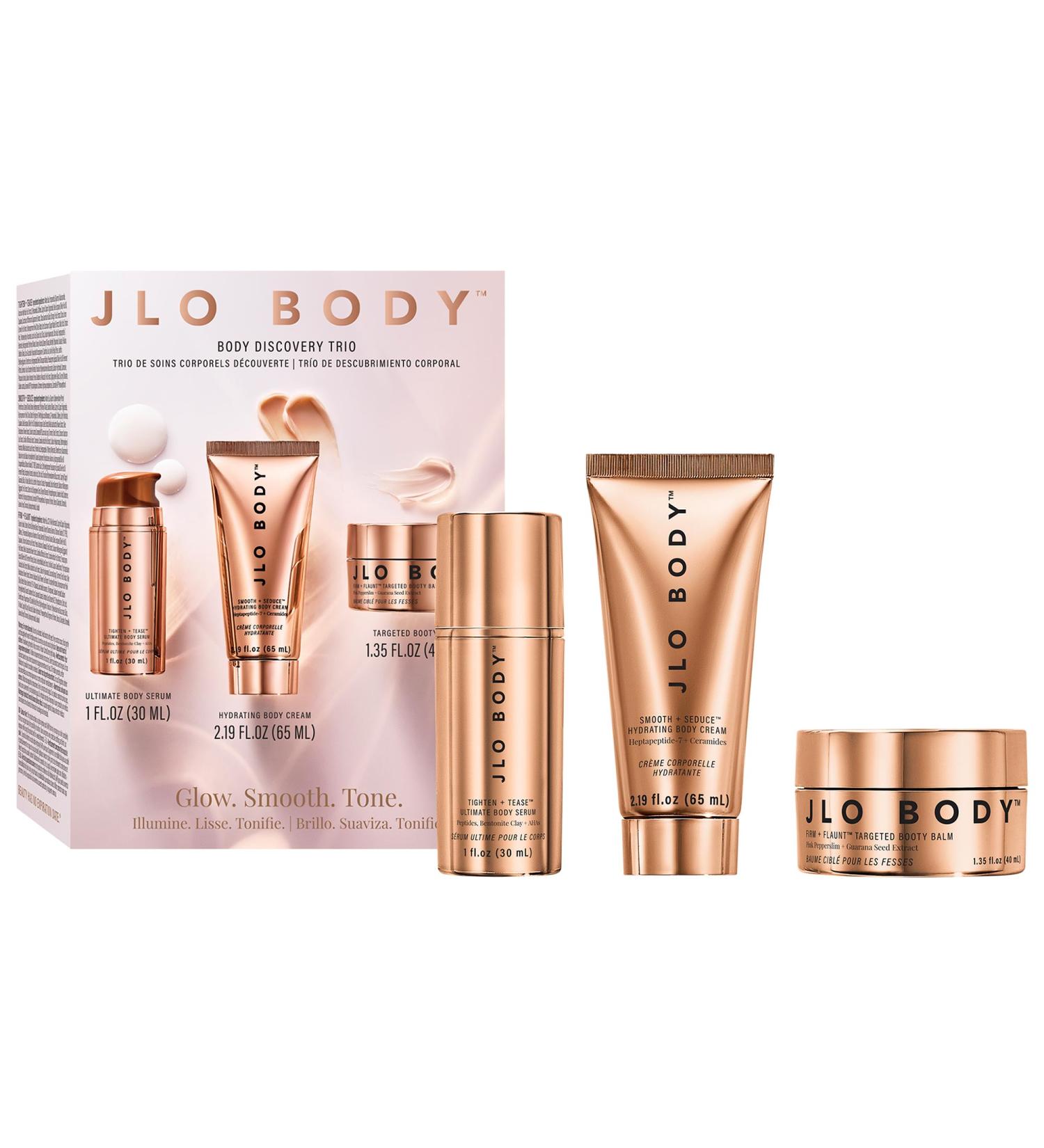 Shop JLo Beauty Body Discovery Trio with AHAs + Caffeine Online - Best Price & International Shipping - Buy Online on GoSupps.com