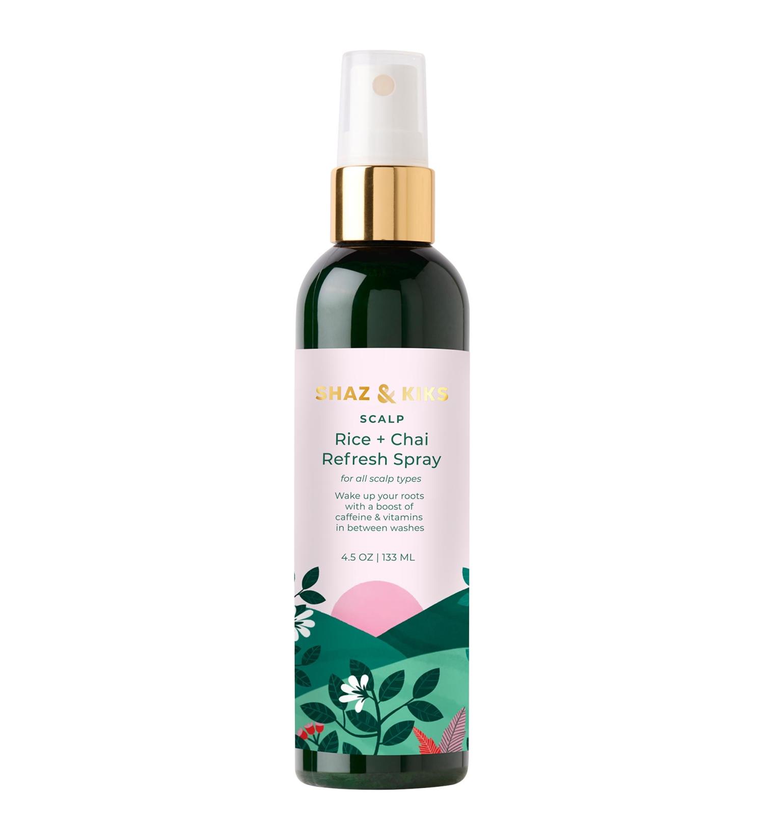 Shop SHAZ & KIKS Rice + Chai Scalp Refresh Spray for Healthy Hydrated Scalp - 4 oz / 130 ml Online - Best Price & International Shipping - Buy Online on GoSupps.com