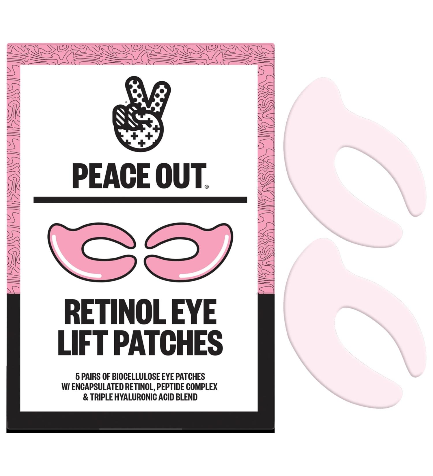 Shop Peace Out Retinol 360 Eye Lift Patches to Lift Firm and Revitalize Eyes - 5 pairs / pack Online - Best Price & International Shipping - Buy Online on GoSupps.com