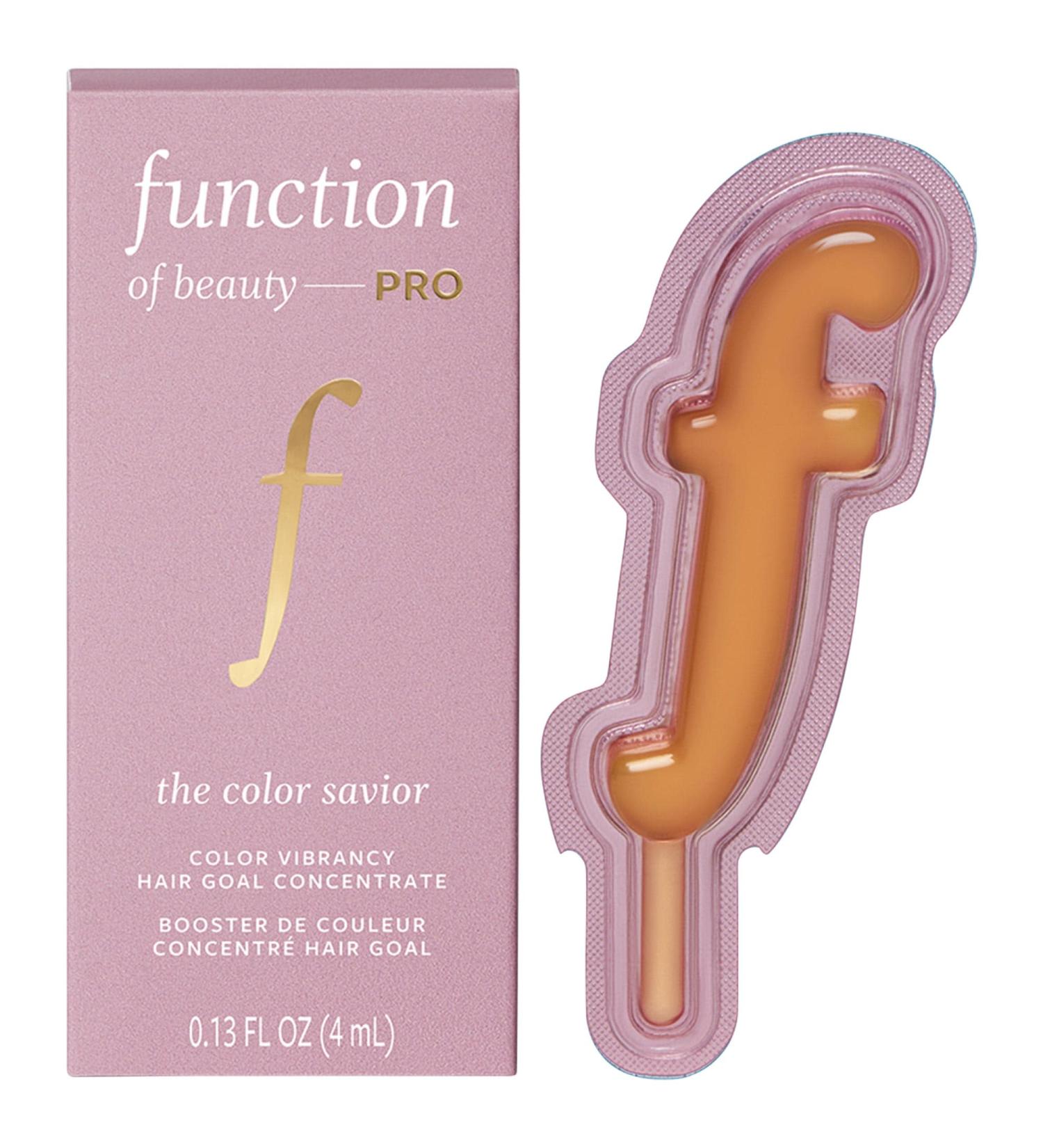 Shop Function of Beauty PRO The Color Savior Vibrancy Hair Goal Concentrate Mix-In - 0.13 oz / 4 mL - The Color Vibrancy Concentrate Online - Best Price & International Shipping - Buy Online on GoSupps.com