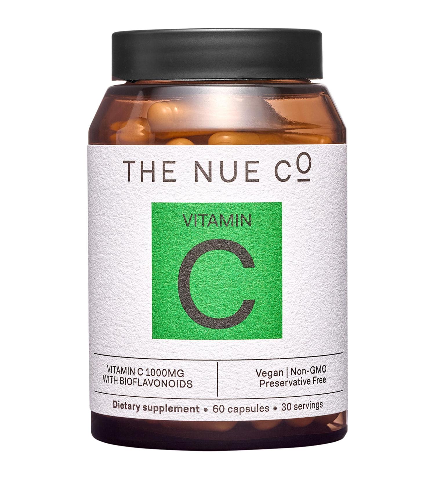 Shop The Nue Co. The Essentials: Vitamin C Supplement for Glowing Skin & Immunity Support - 7.84 oz / 60 caps Online - Best Price & International Shipping - Buy Online on GoSupps.com