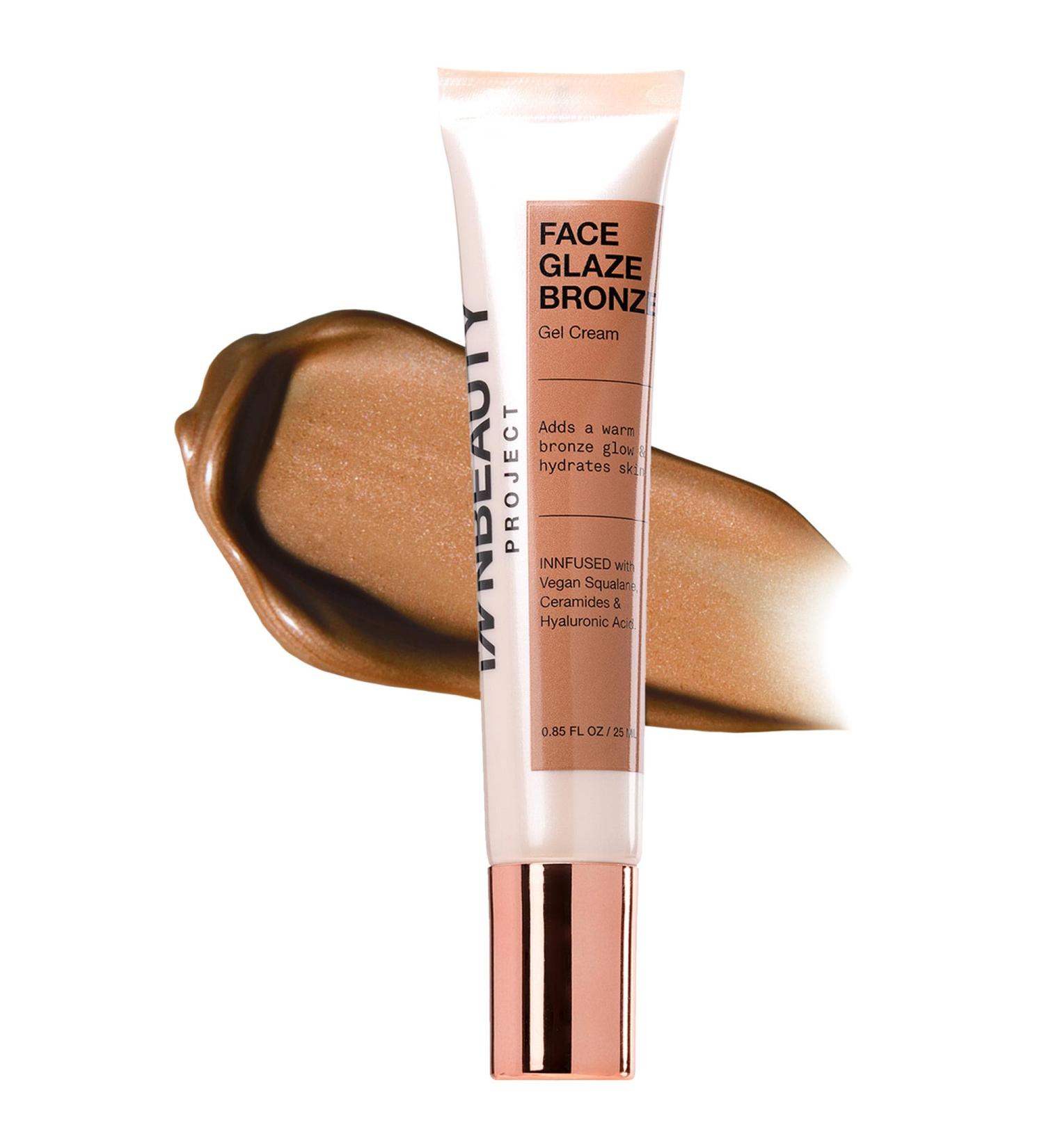 Shop iNNBEAUTY PROJECT Bronze Face Glaze Gel Cream with Squalane Ceramides & Hyaluronic Acid - 0.85 oz / 25 ml Online - Best Price & International Shipping - Buy Online on GoSupps.com