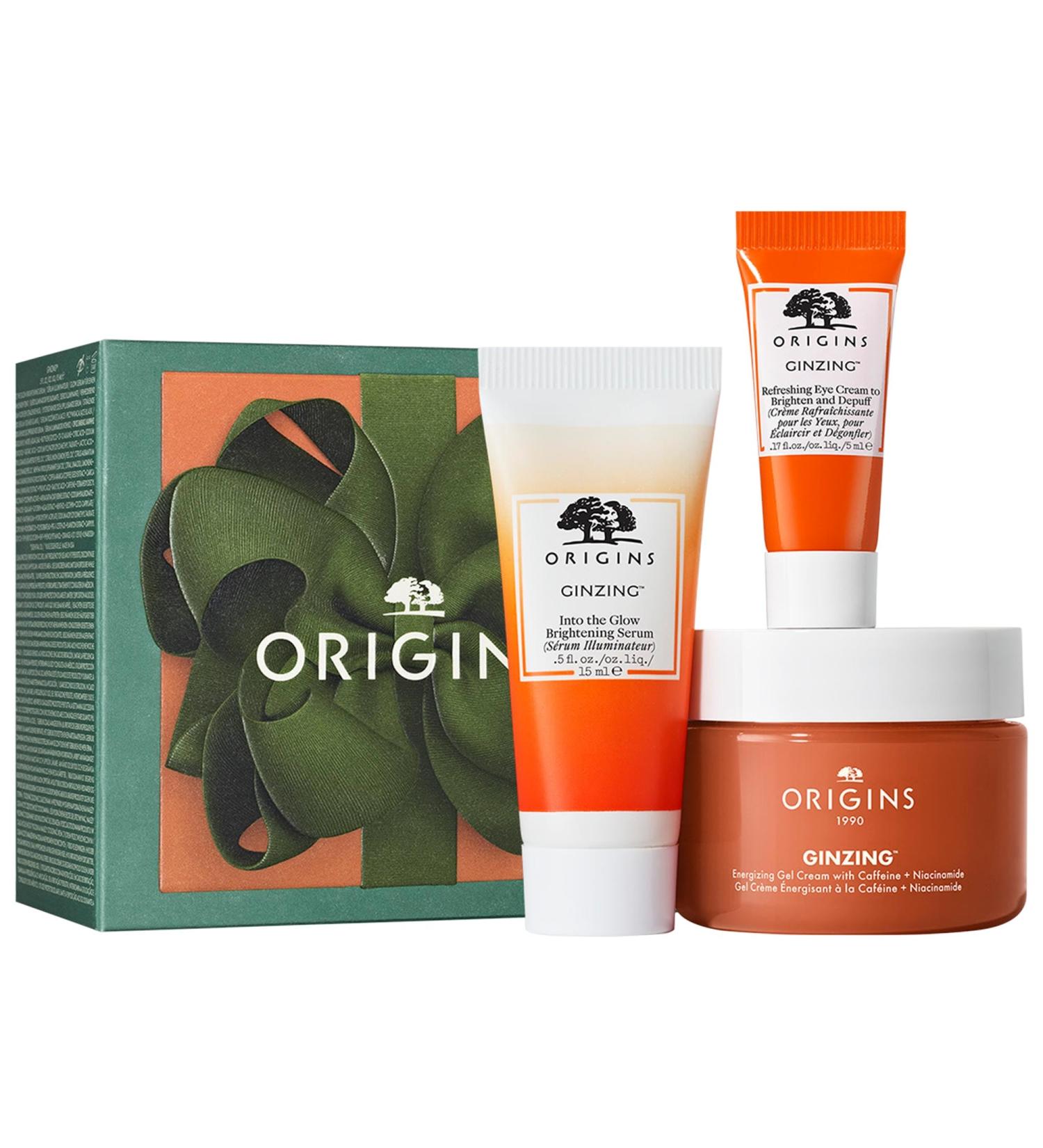 Shop Origins WRAPPED TO GLOW GinZing Trio to Boost Skin Energy & Radiance Online - Best Price & International Shipping - Buy Online on GoSupps.com