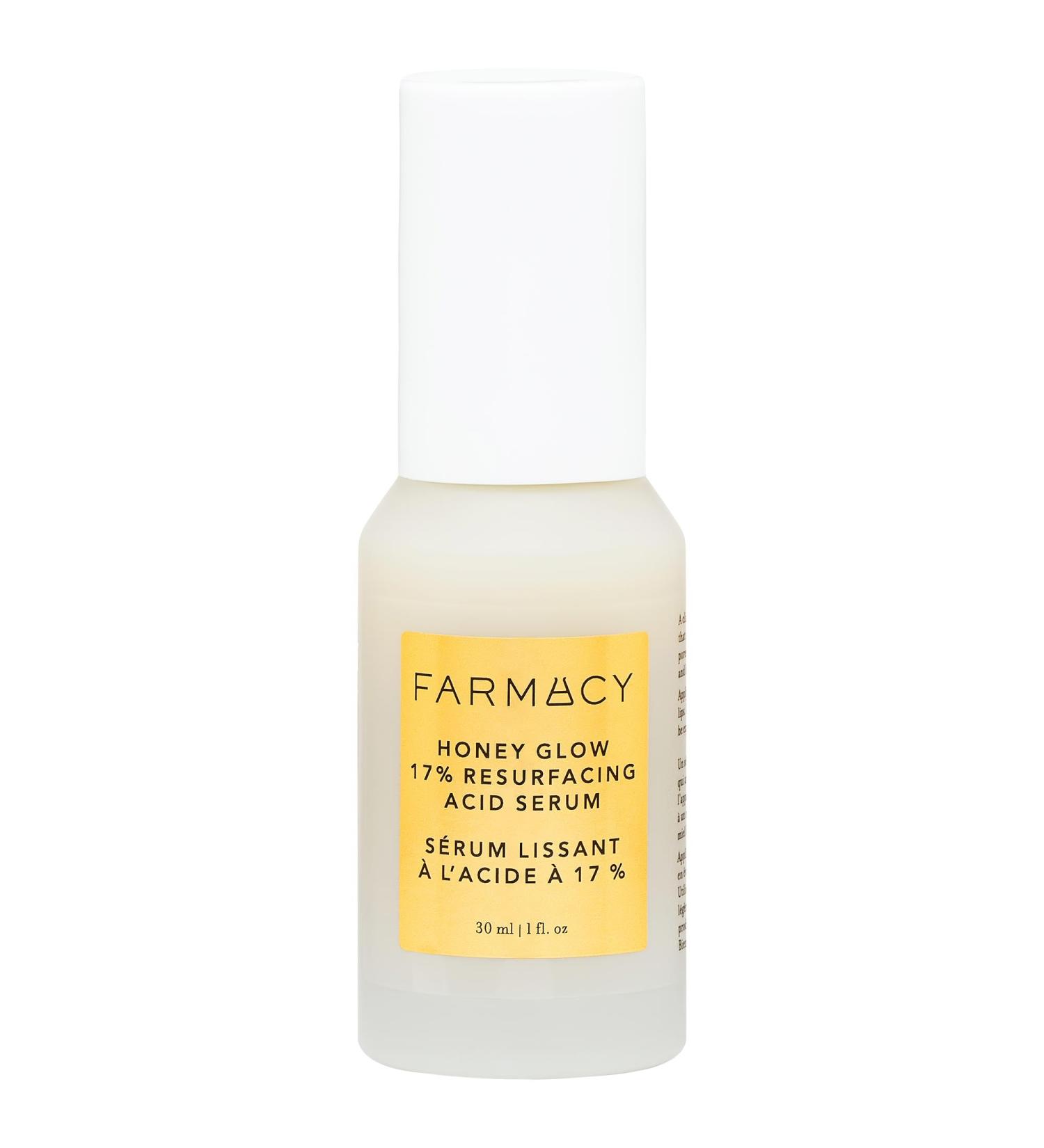 Shop Farmacy Honey Glow 17% AHA + BHA Resurfacing Acid Serum - 1 oz Online - Best Price & International Shipping - Buy Online on GoSupps.com