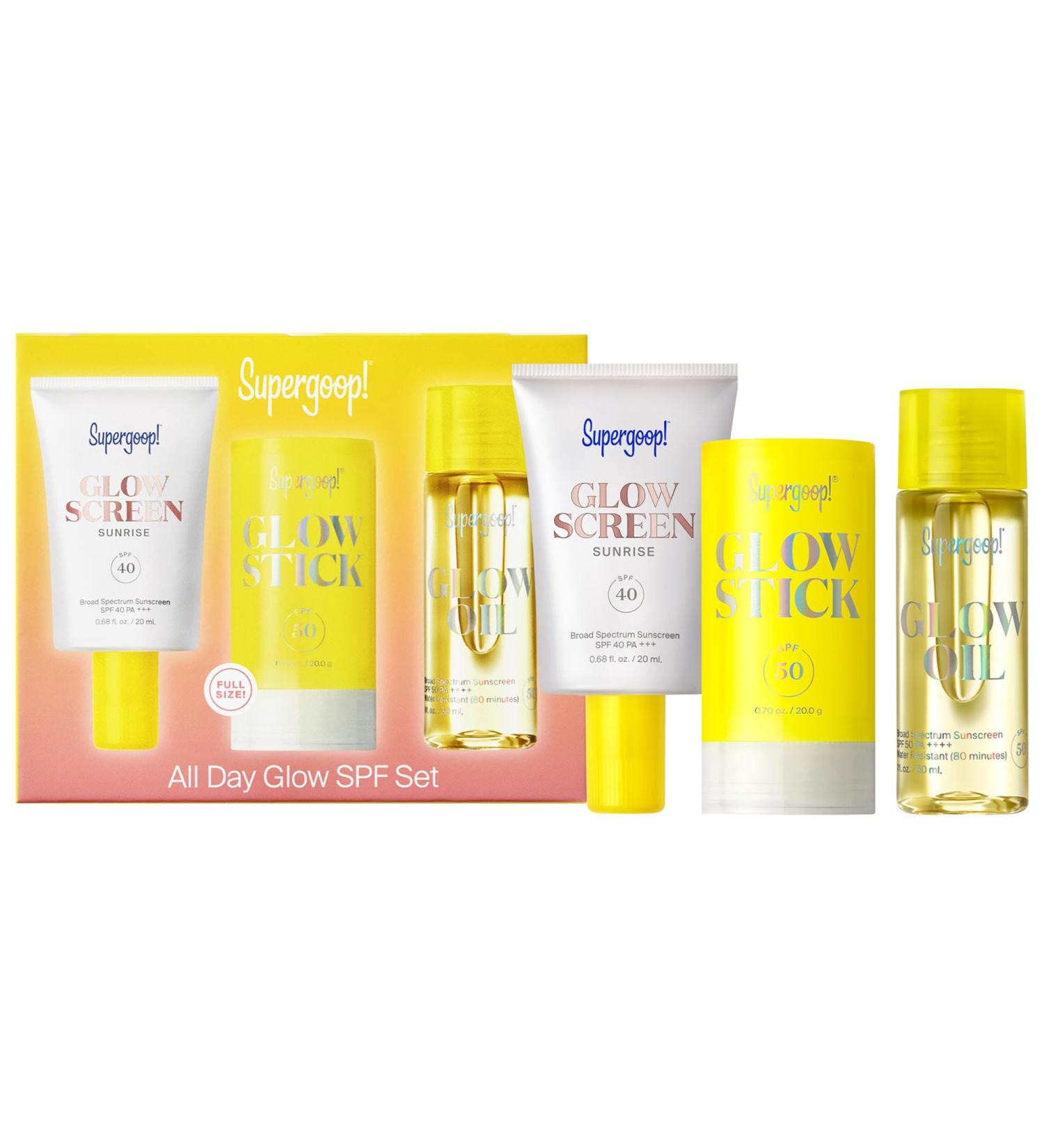 Shop Supergoop! All Day Glow SPF Set Online - Best Price & International Shipping - Buy Online on GoSupps.com