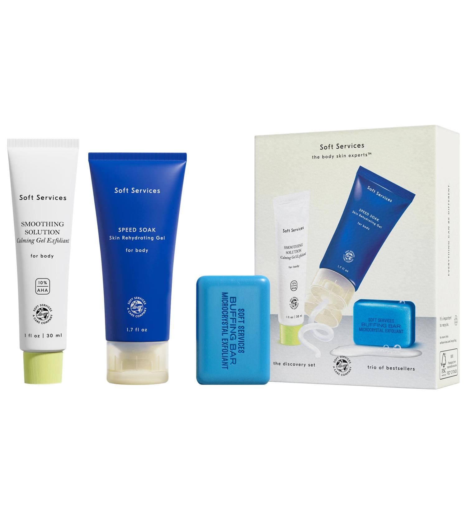 Shop Soft Services the body skin experts Bestsellers Discovery Set Online - Best Price & International Shipping - Buy Online on GoSupps.com