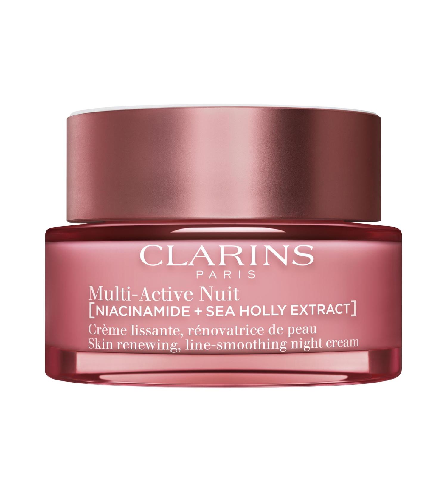 Shop Clarins Multi-Active Night Moisturizer for Lines Pores Glow with Niacinamide - 1.7 oz / 50 ml Online - Best Price & International Shipping - Buy Online on GoSupps.com