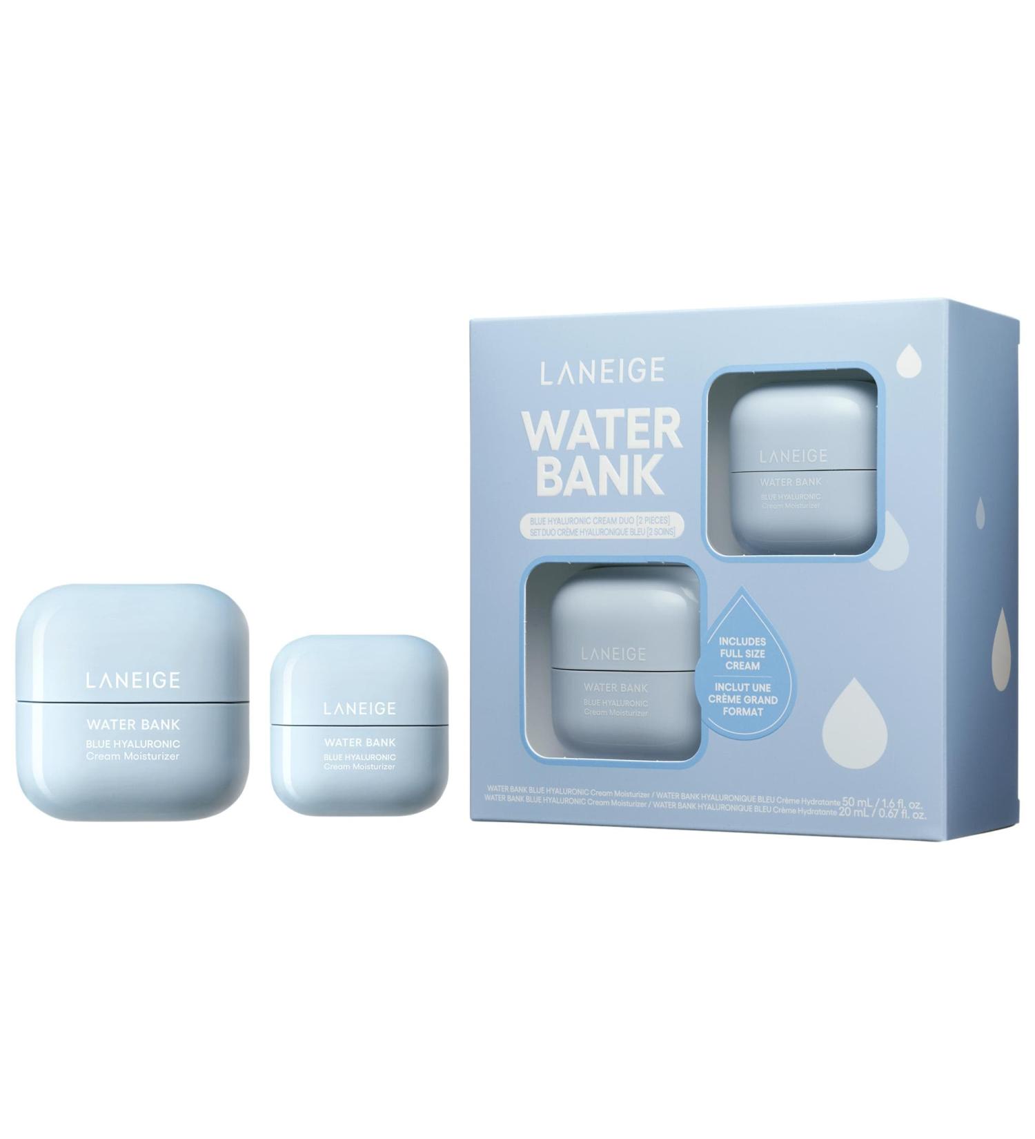 Shop LANEIGE Water Bank Blue Hyaluronic Cream Duo Set Online - Best Price & International Shipping - Buy Online on GoSupps.com