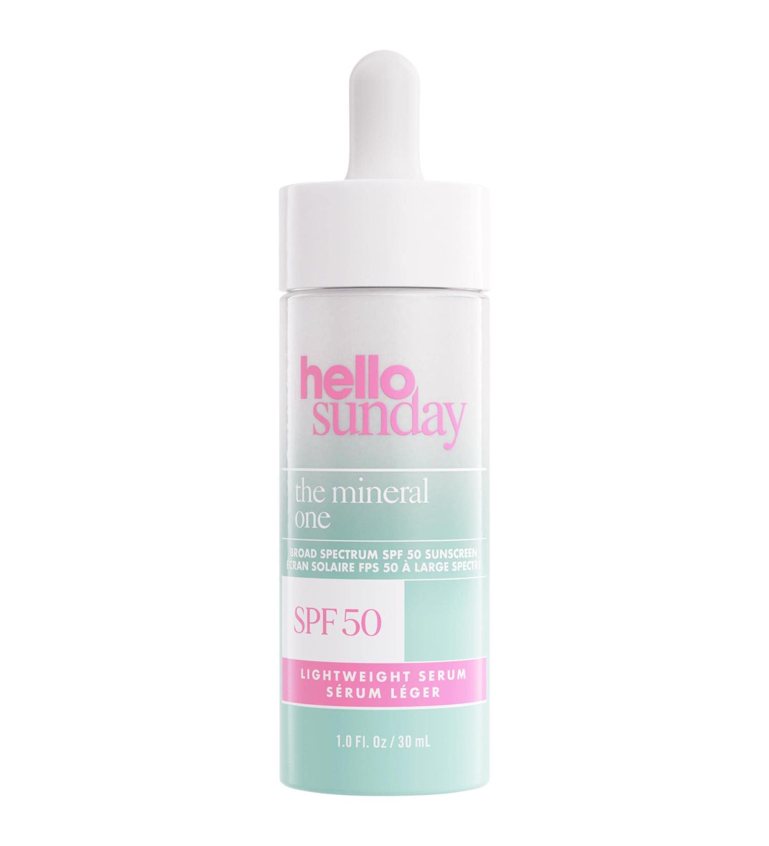 Shop Hello Sunday The Mineral One SPF 50 Hydrating and Luminating Face Serum with Hyaluronic Acid - 1 oz Online - Best Price & International Shipping - Buy Online on GoSupps.com