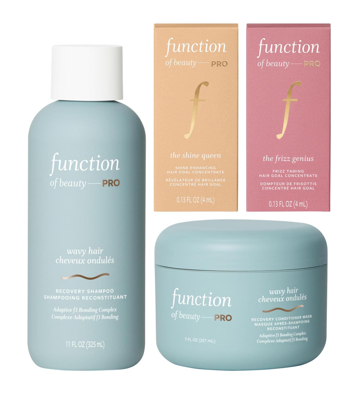 Shop Function of Beauty PRO Wavy Shampoo & Mask Value Set with Anti Frizz and Shine Boosters Online - Best Price & International Shipping - Buy Online on GoSupps.com