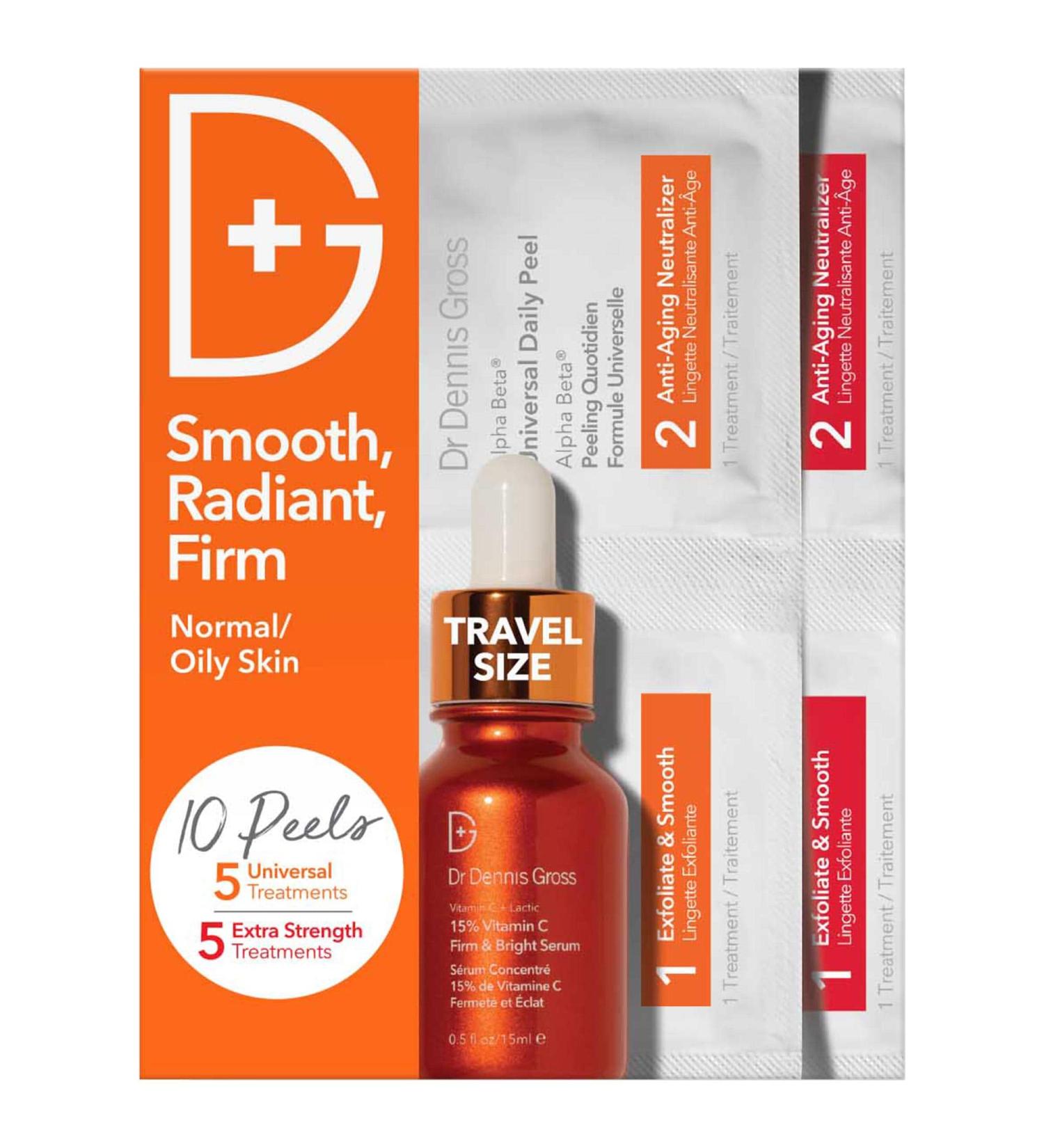Shop Dr. Dennis Gross Skincare Smooth Radiant Firm Kit for Normal / Oily Skin Online - Best Price & International Shipping - Buy Online on GoSupps.com