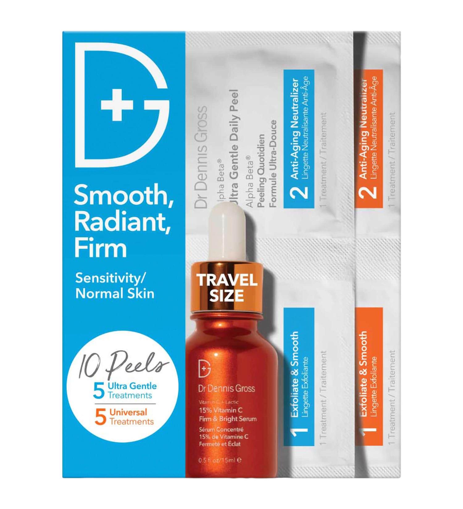 Shop Dr. Dennis Gross Skincare Smooth Radiant Firm Kit for Sensitive / Normal Skin Online - Best Price & International Shipping - Buy Online on GoSupps.com