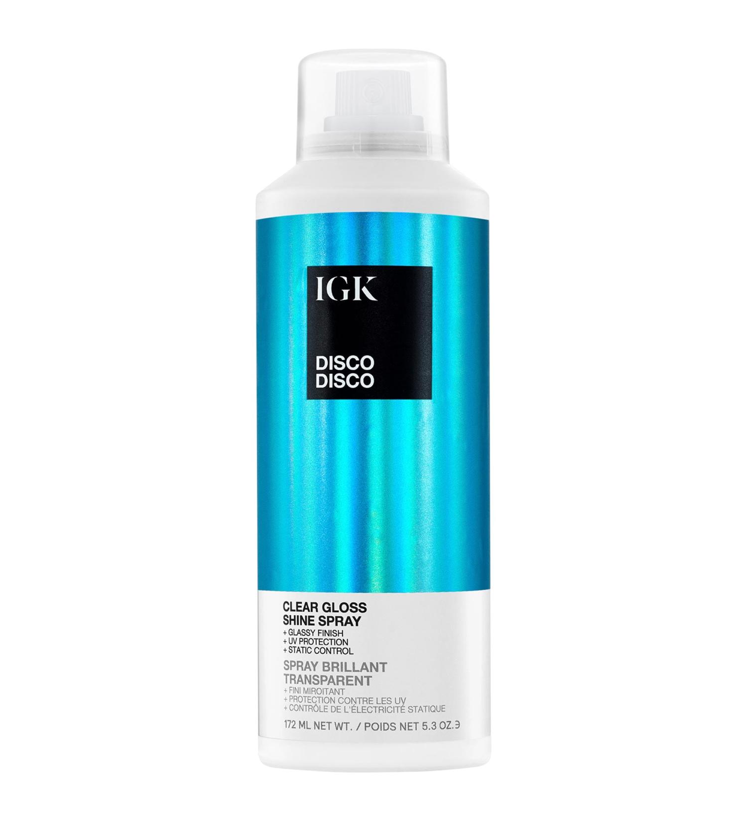 Shop IGK Disco Disco Clear Gloss Shine Hair Spray - 5.3 oz / 172 ml Online - Best Price & International Shipping - Buy Online on GoSupps.com