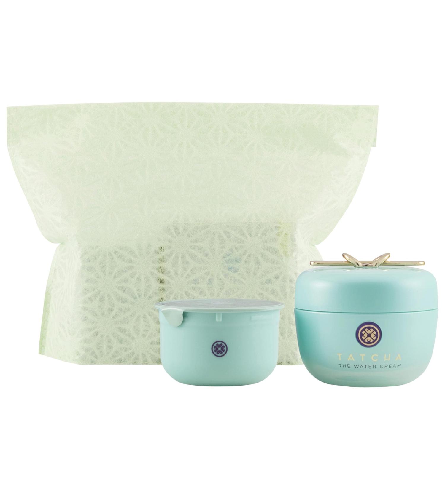 Shop Tatcha The Water Cream Moisturizer Full Size & Refill Pod Bundle - Water Cream Refillable Moisturizer Kit Online - Best Price & International Shipping - Buy Online on GoSupps.com