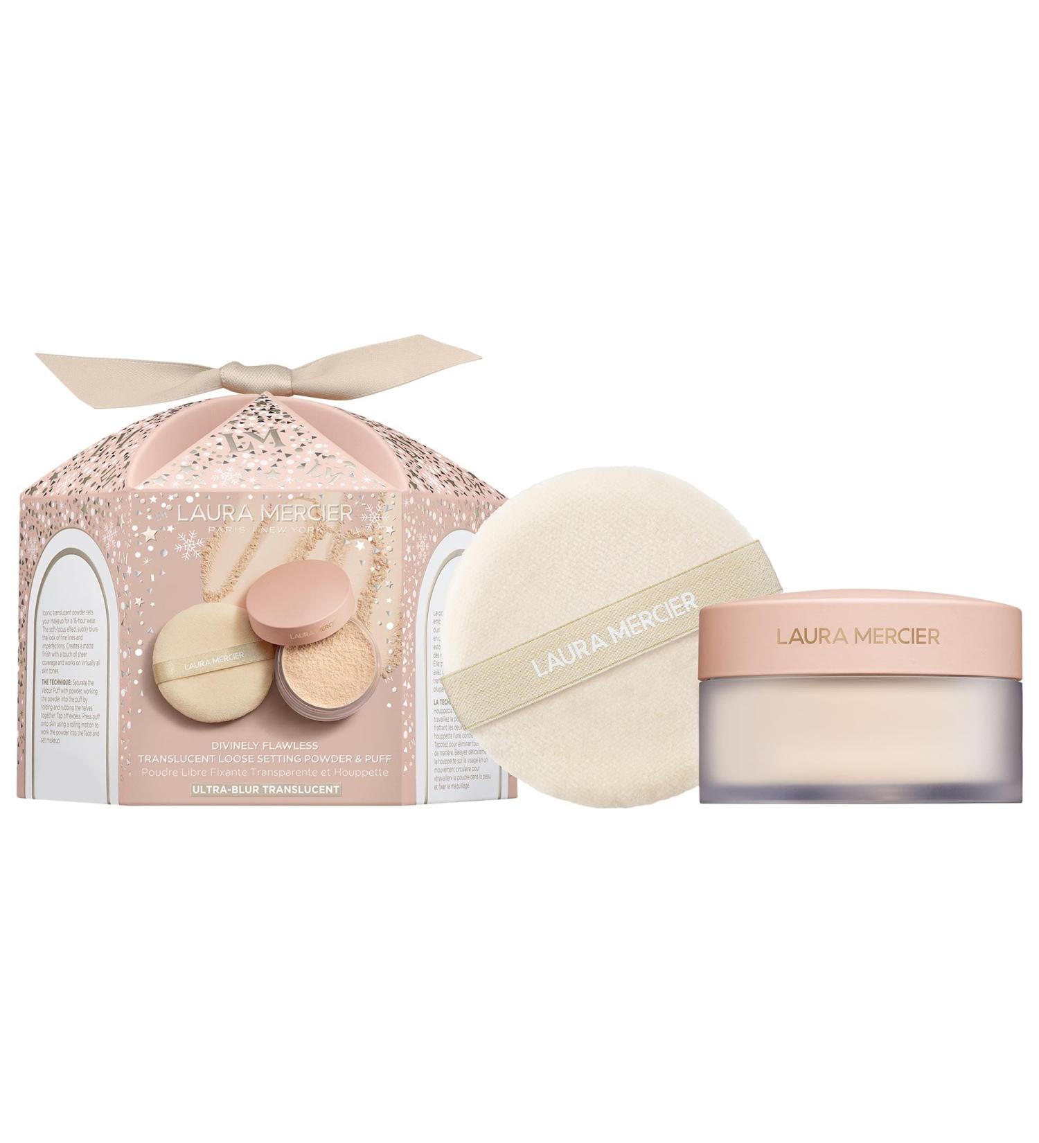 Shop Laura Mercier Divinely Flawless Translucent Loose Setting Powder & Puff Set- Talc Free Ultra Blur Online - Best Price & International Shipping - Buy Online on GoSupps.com