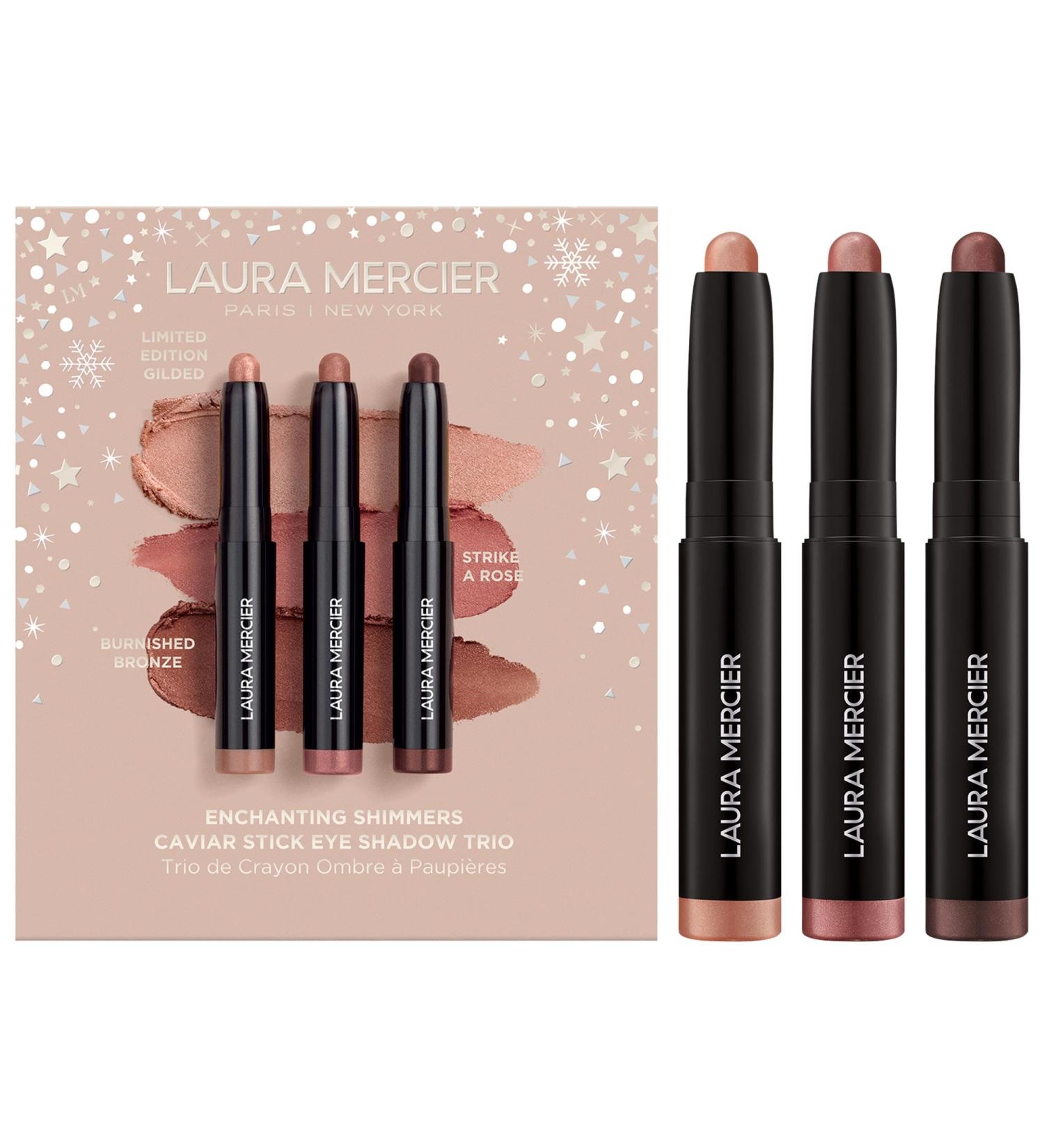 Shop Laura Mercier Enchanting Shimmers Mini Caviar Stick Eyeshadow Trio - Shimmer finish - Mini size Online - Best Price & International Shipping - Buy Online on GoSupps.com