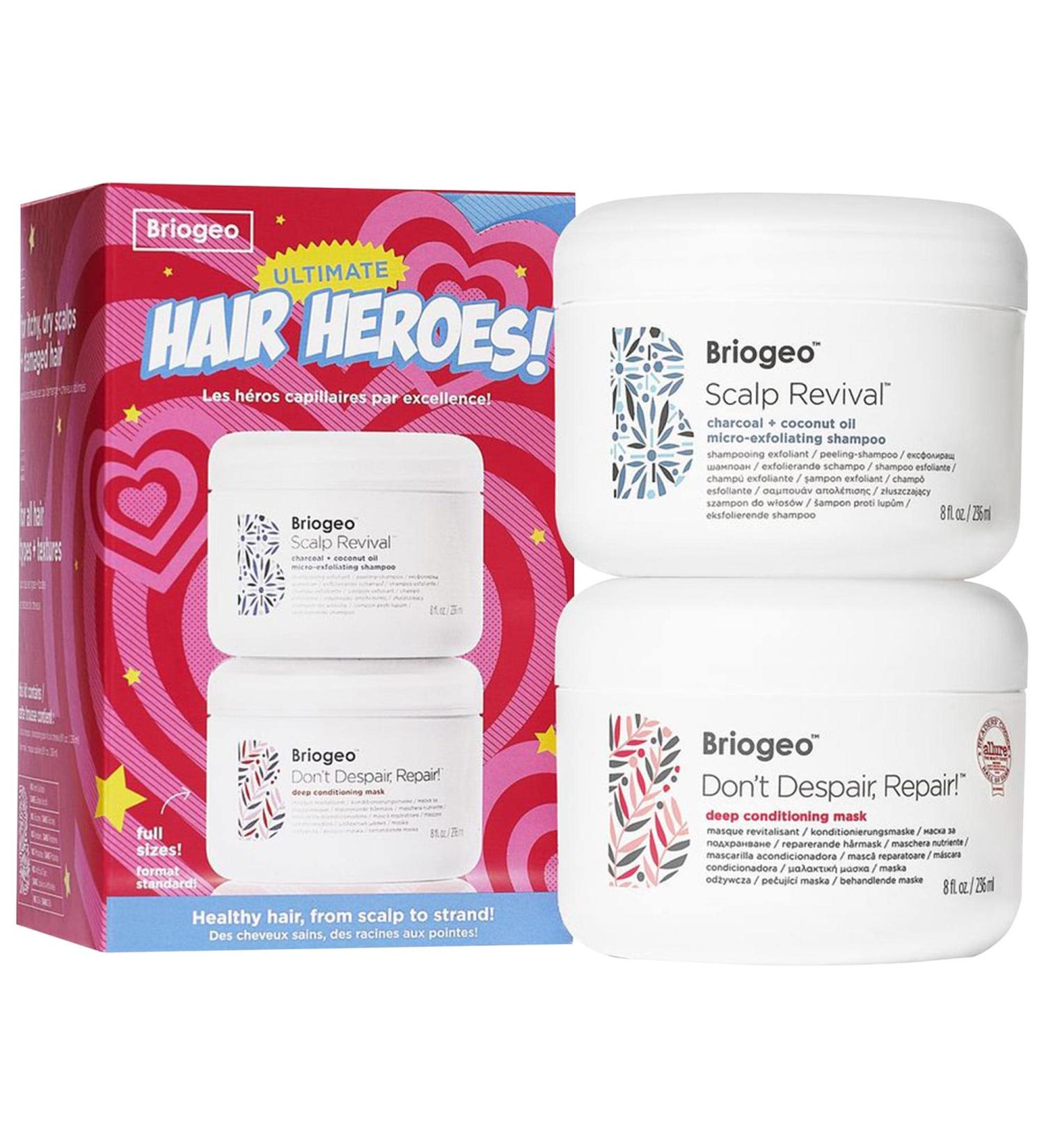 Shop Briogeo Ultimate Hair Heroes Scalp Scrub Shampoo and Deep Conditioning Mask Value Set Online - Best Price & International Shipping - Buy Online on GoSupps.com