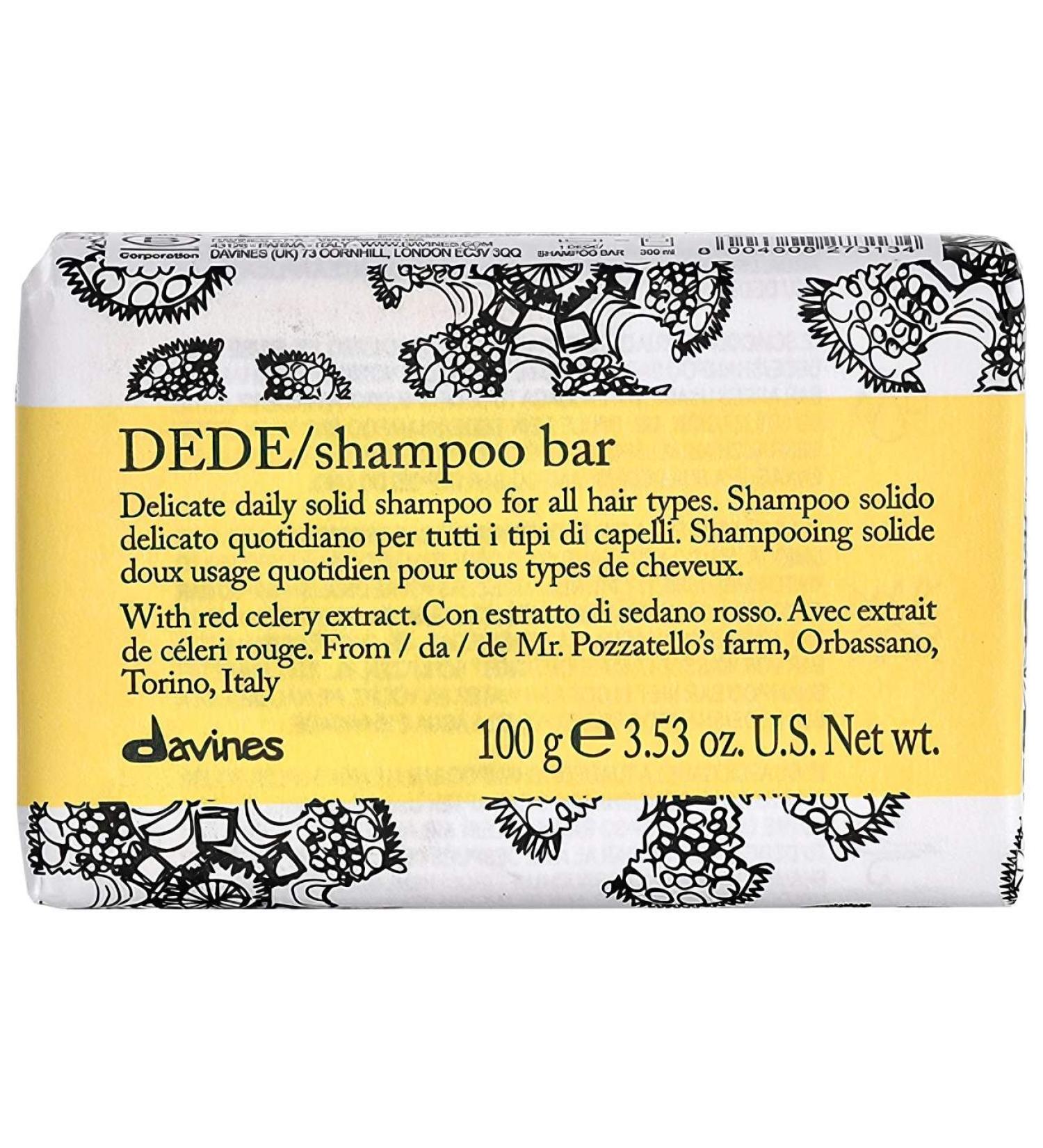 Shop Davines DEDE Delicate Daily Shampoo Bar - 3.53 oz/ 100 g Online - Best Price & International Shipping - Buy Online on GoSupps.com